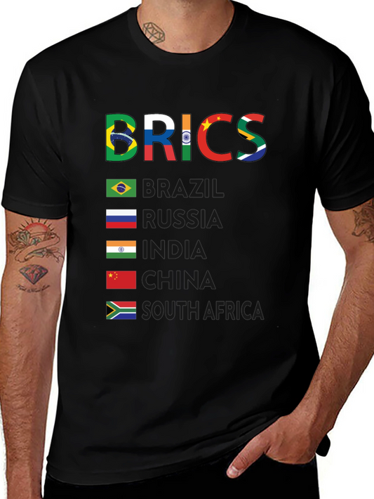 BRICS Nations Flag T-Shirt - Support & Celebrate BRICS Alliance