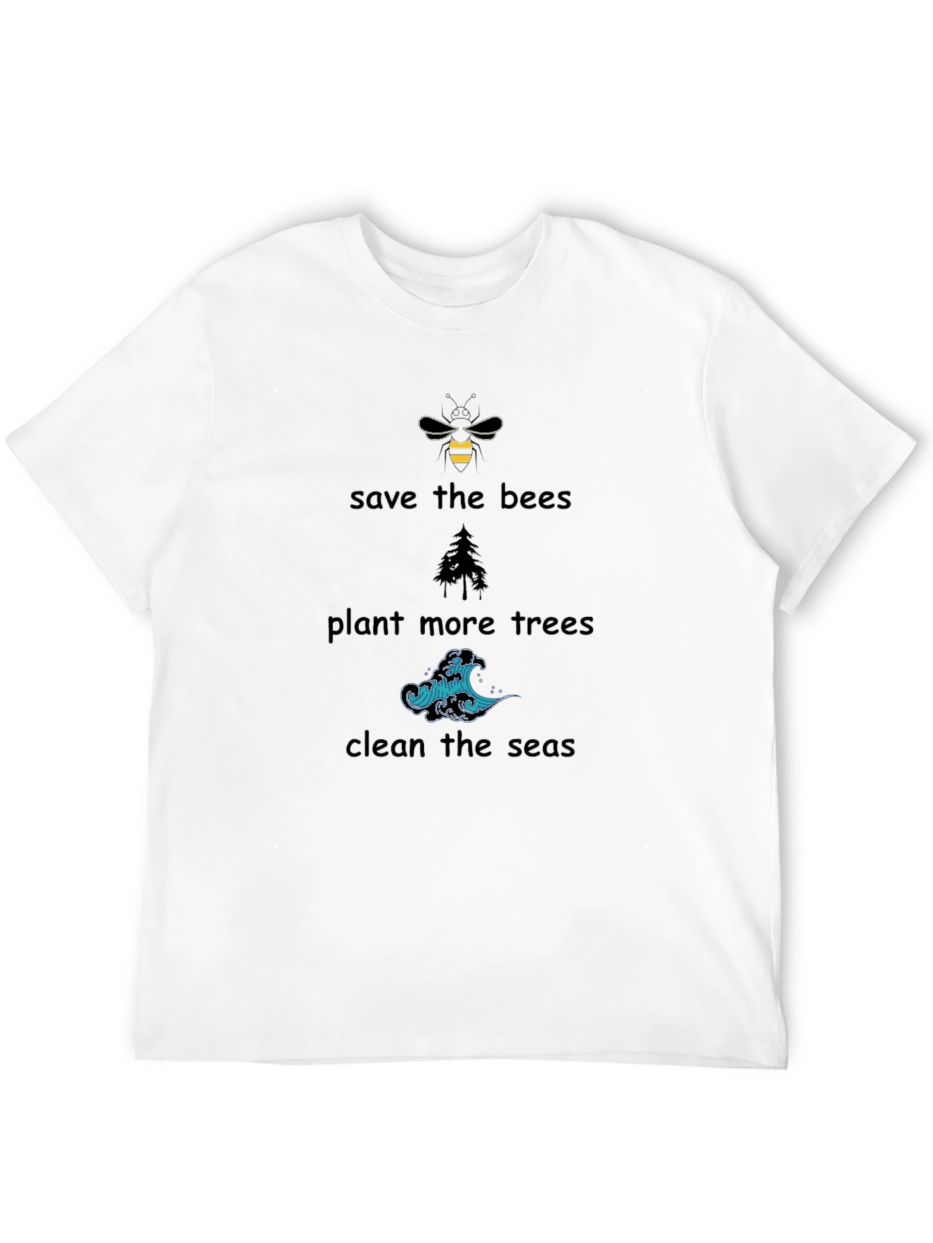 Eco-Friendly Graphic Tee - Save the Bees