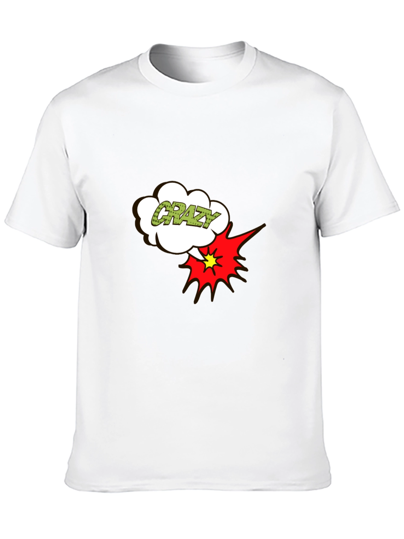 Crazy T-Shirt Black Short Sleeve