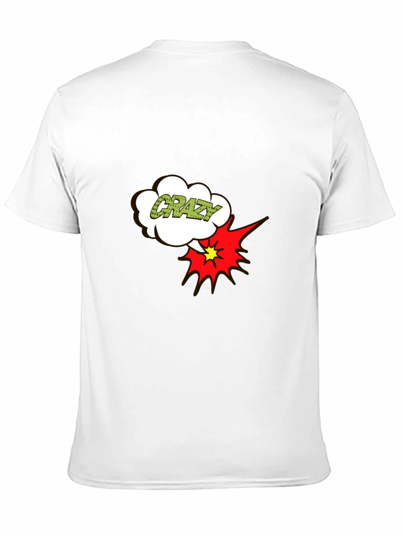Crazy T-Shirt Black Short Sleeve