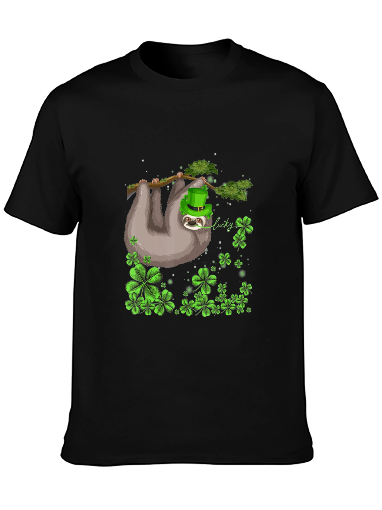 Lucky Sloth St. Patricks Day Tee