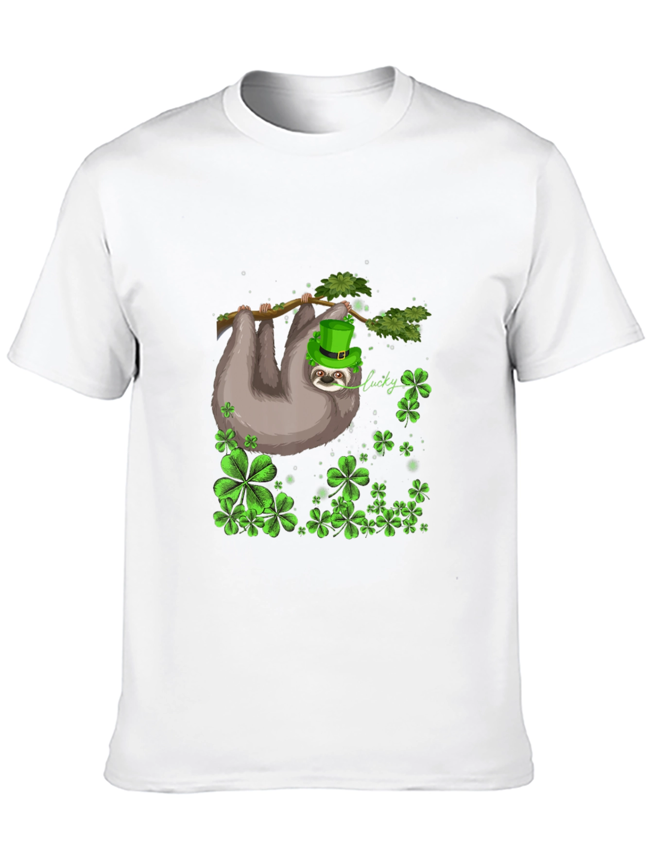 Lucky Sloth St. Patricks Day Tee