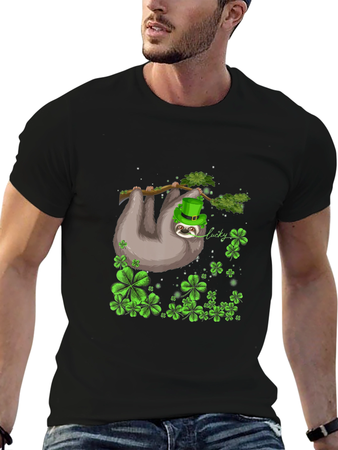 Lucky Sloth St. Patricks Day Tee