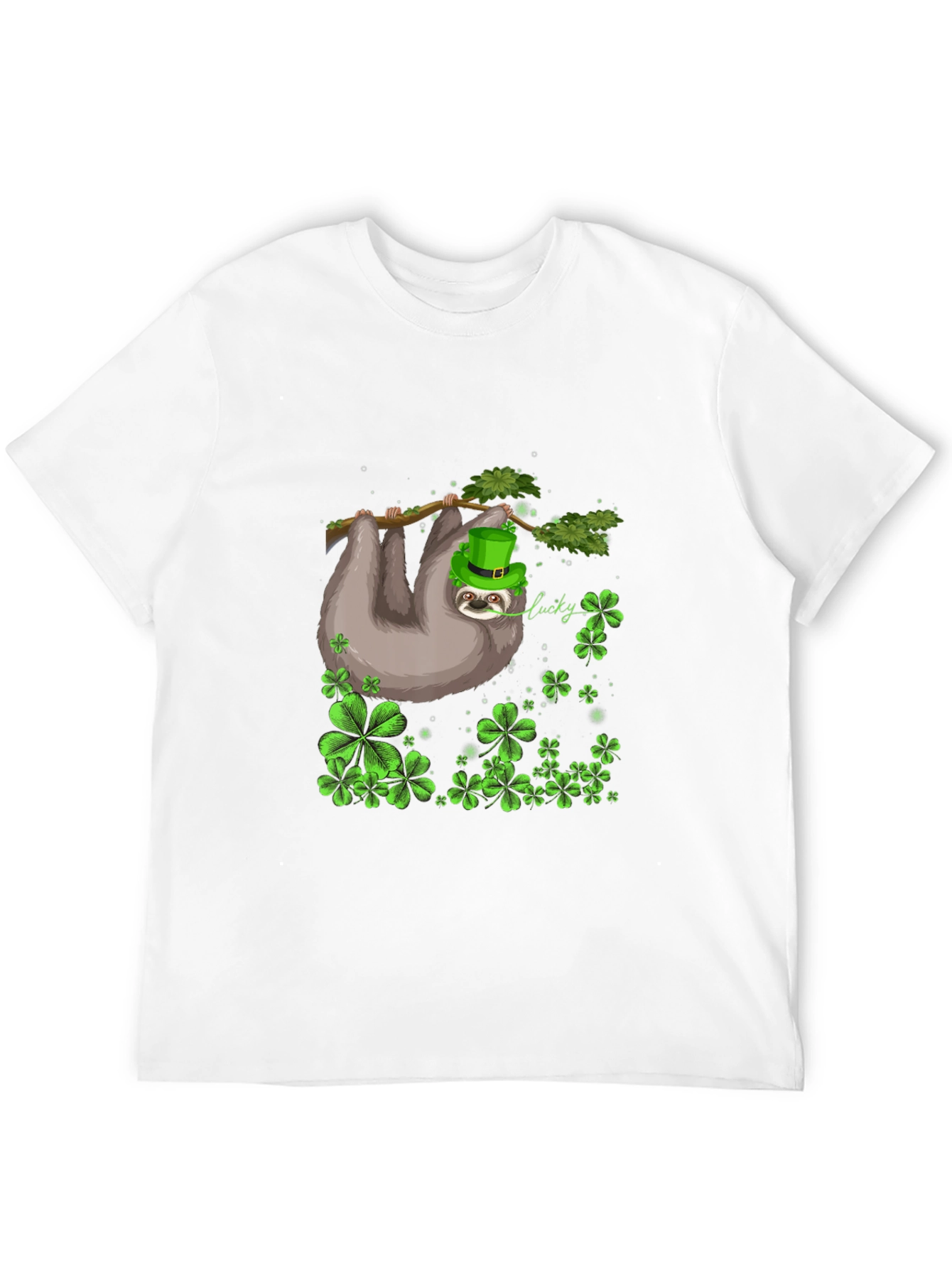 Lucky Sloth St. Patricks Day Tee