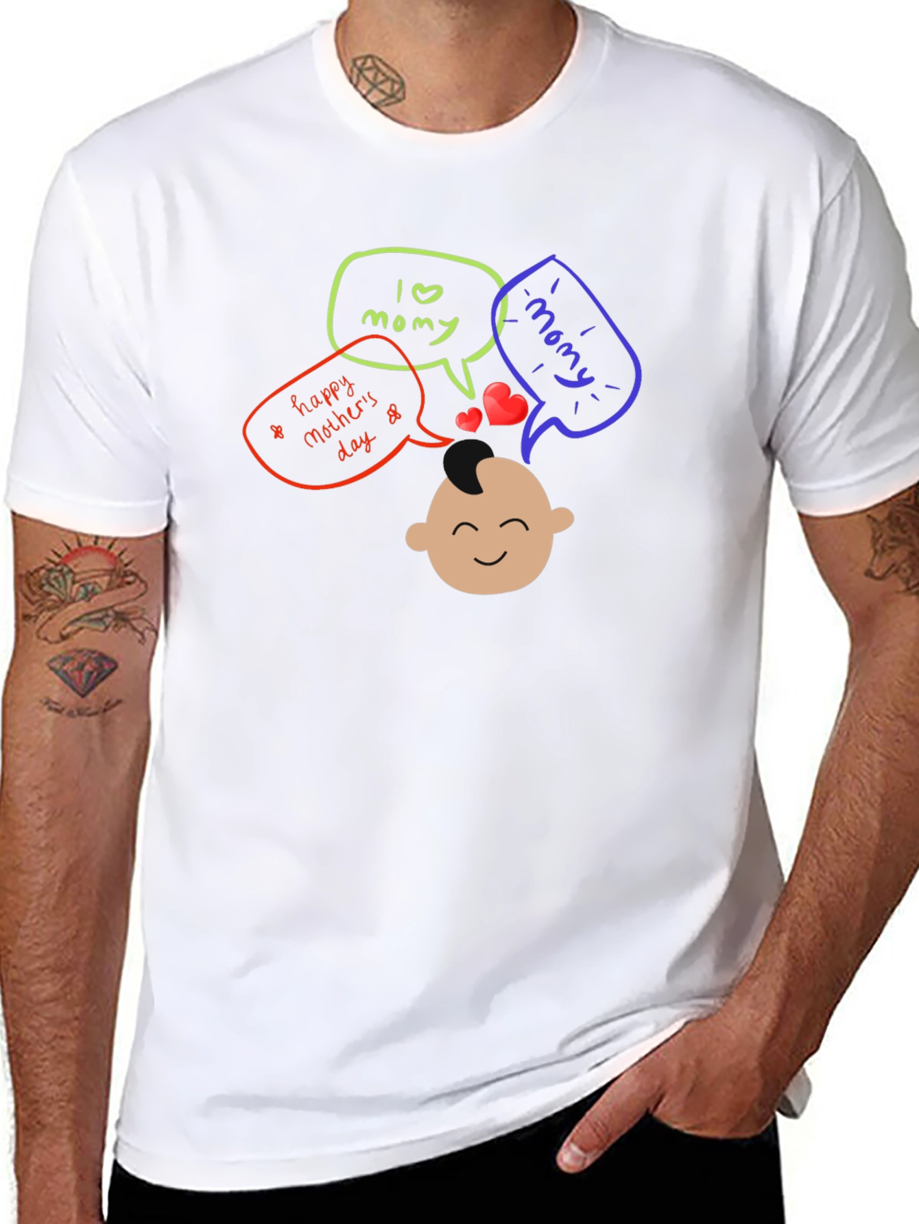 I Love Mommy T-Shirt - Happy Mothers Day Tee