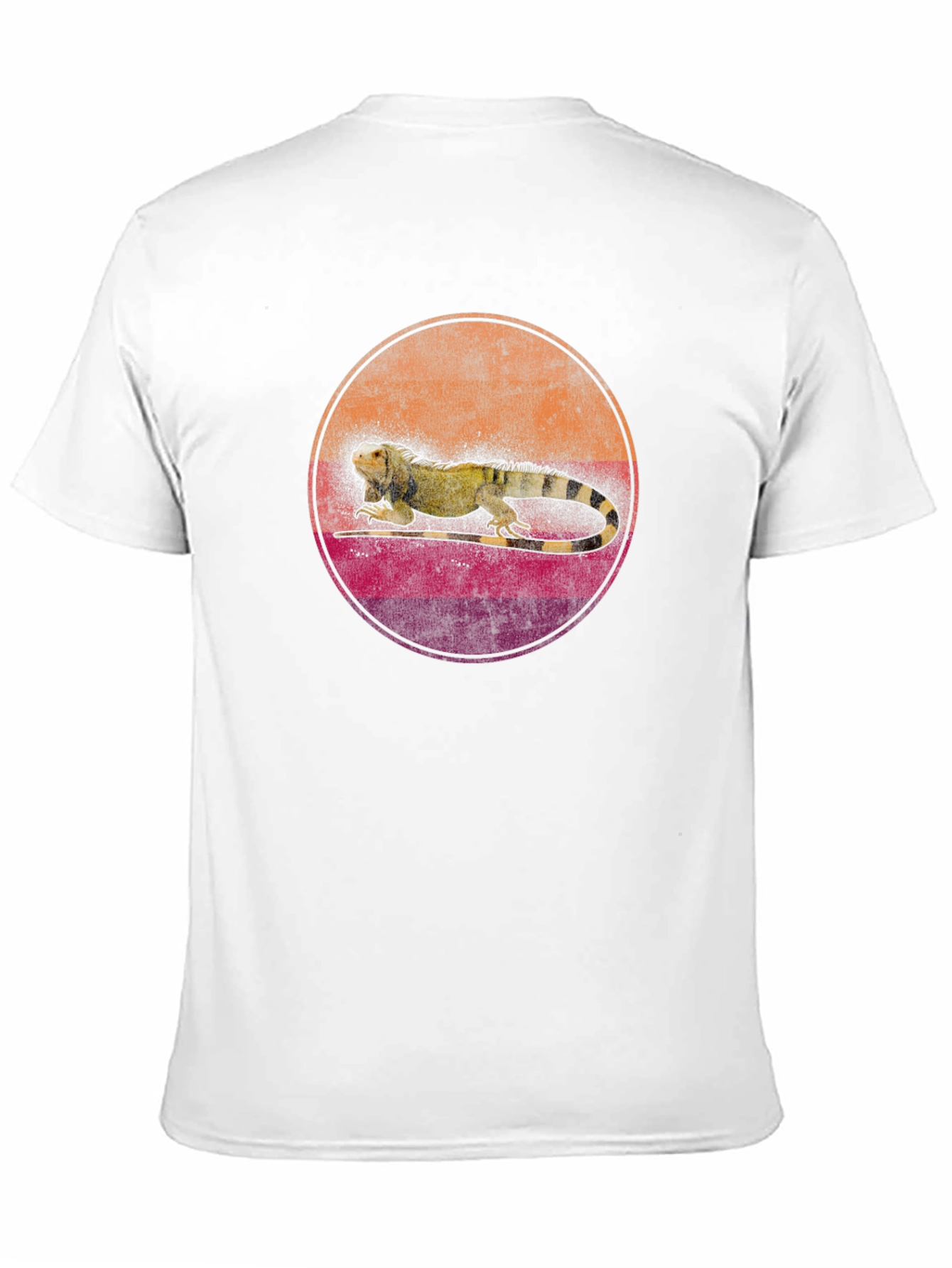 Retro Iguana Graphic Tee - Cool Reptile Design