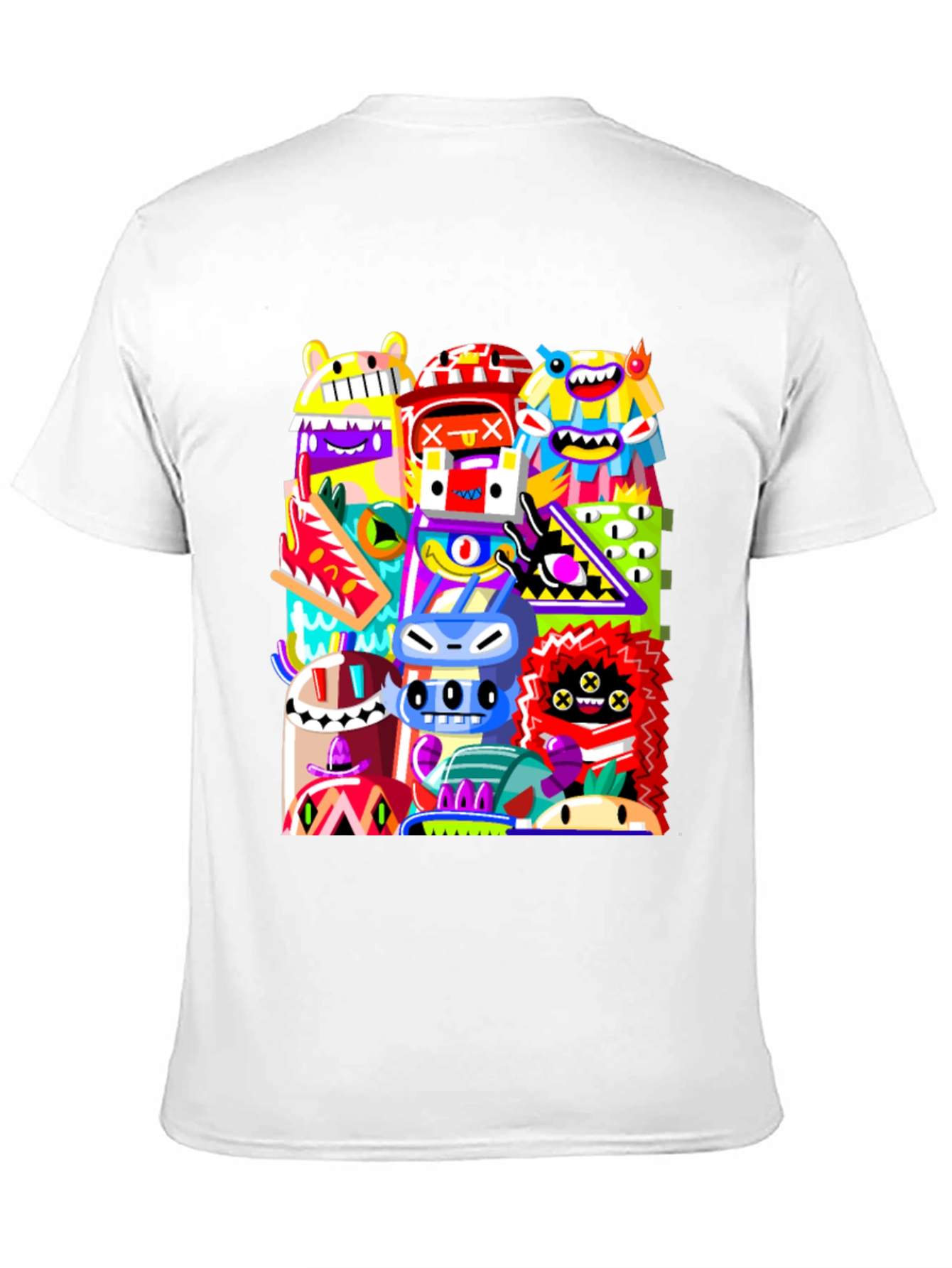 Funky Monster Graphic Tee - Black Cotton Comfort