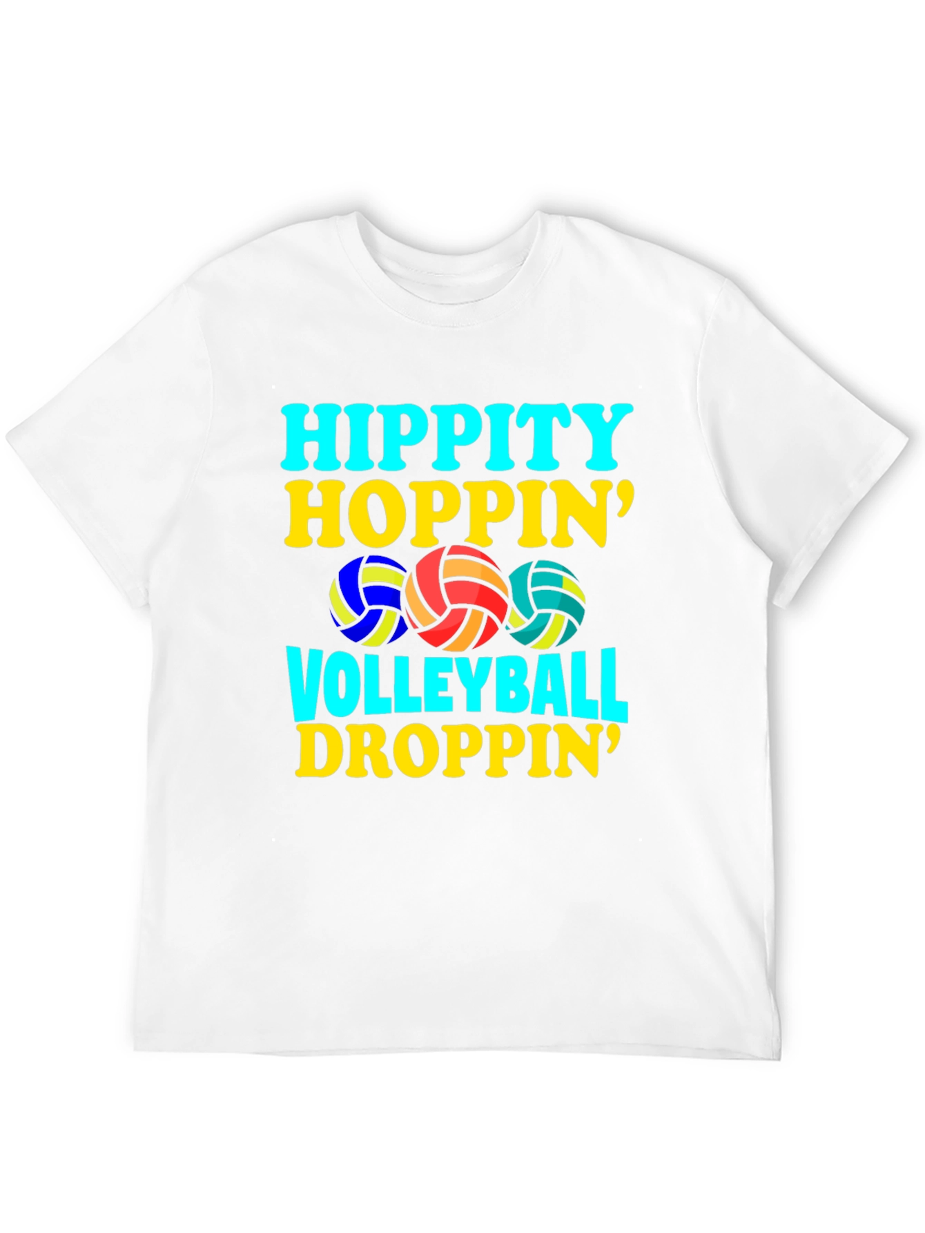 Hippity Hoppin Volleyball Droppin Graphic Tee