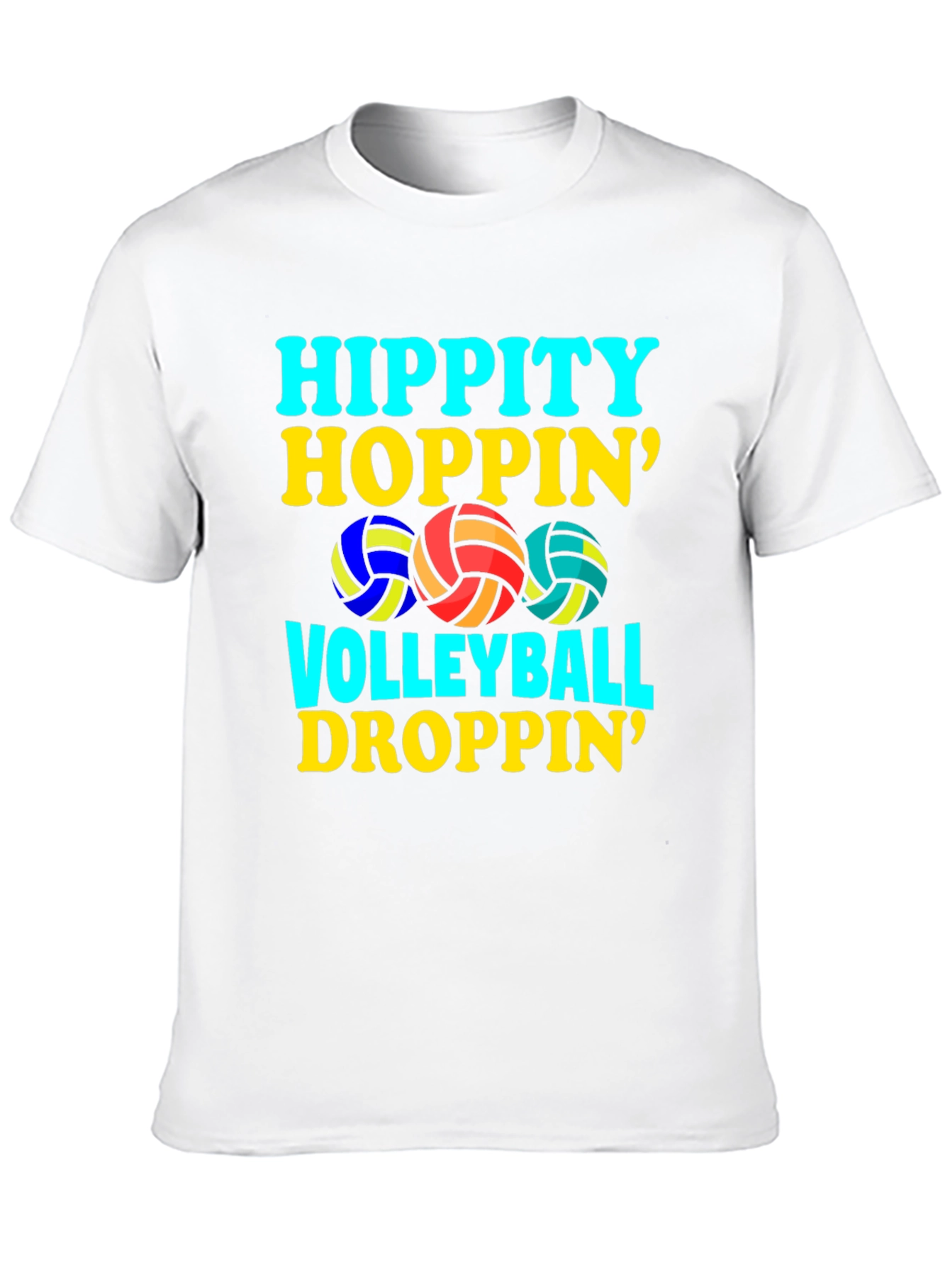 Hippity Hoppin Volleyball Droppin Graphic Tee