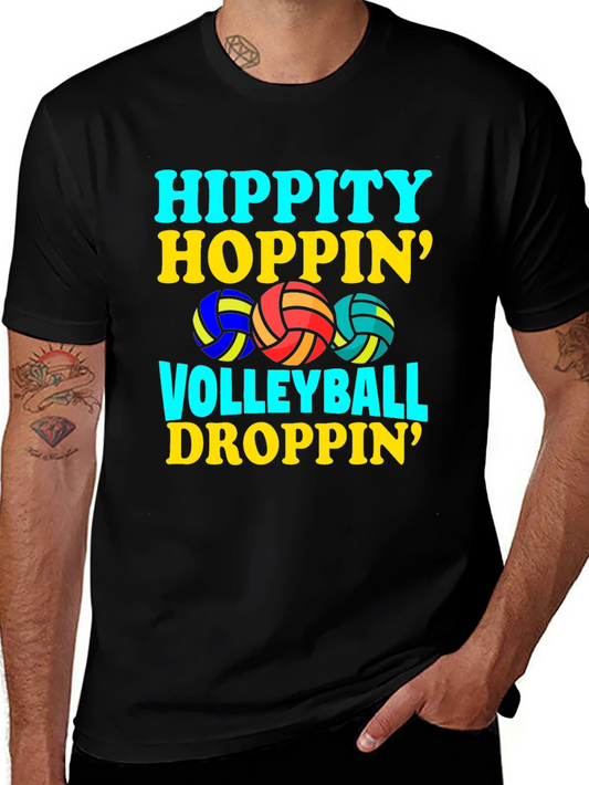 Hippity Hoppin Volleyball Droppin Graphic Tee