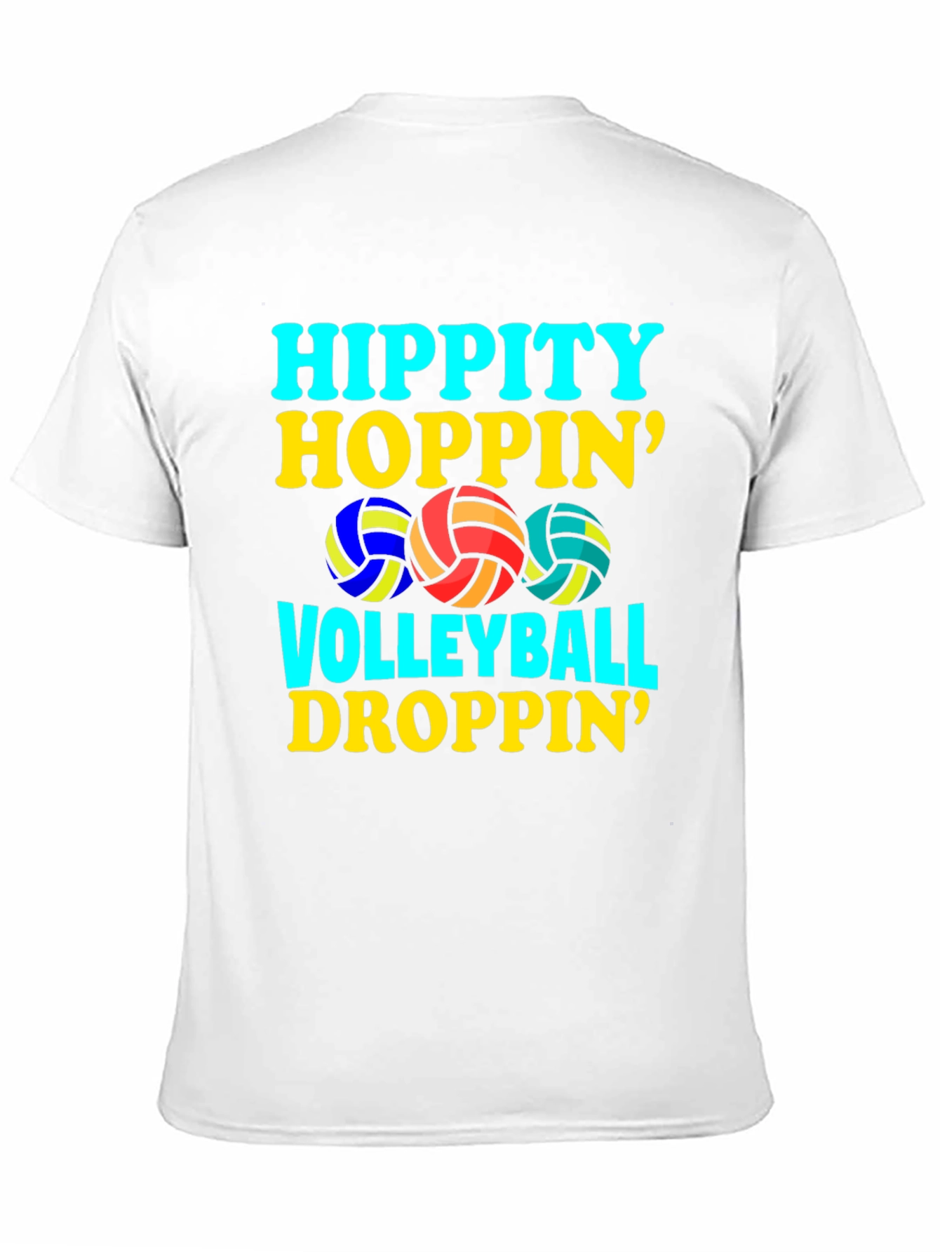 Hippity Hoppin Volleyball Droppin Graphic Tee