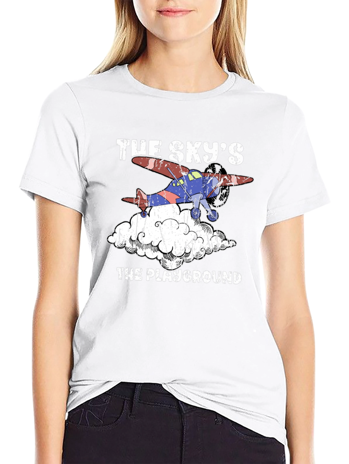 The Skys The Playground Black Graphic T-Shirt