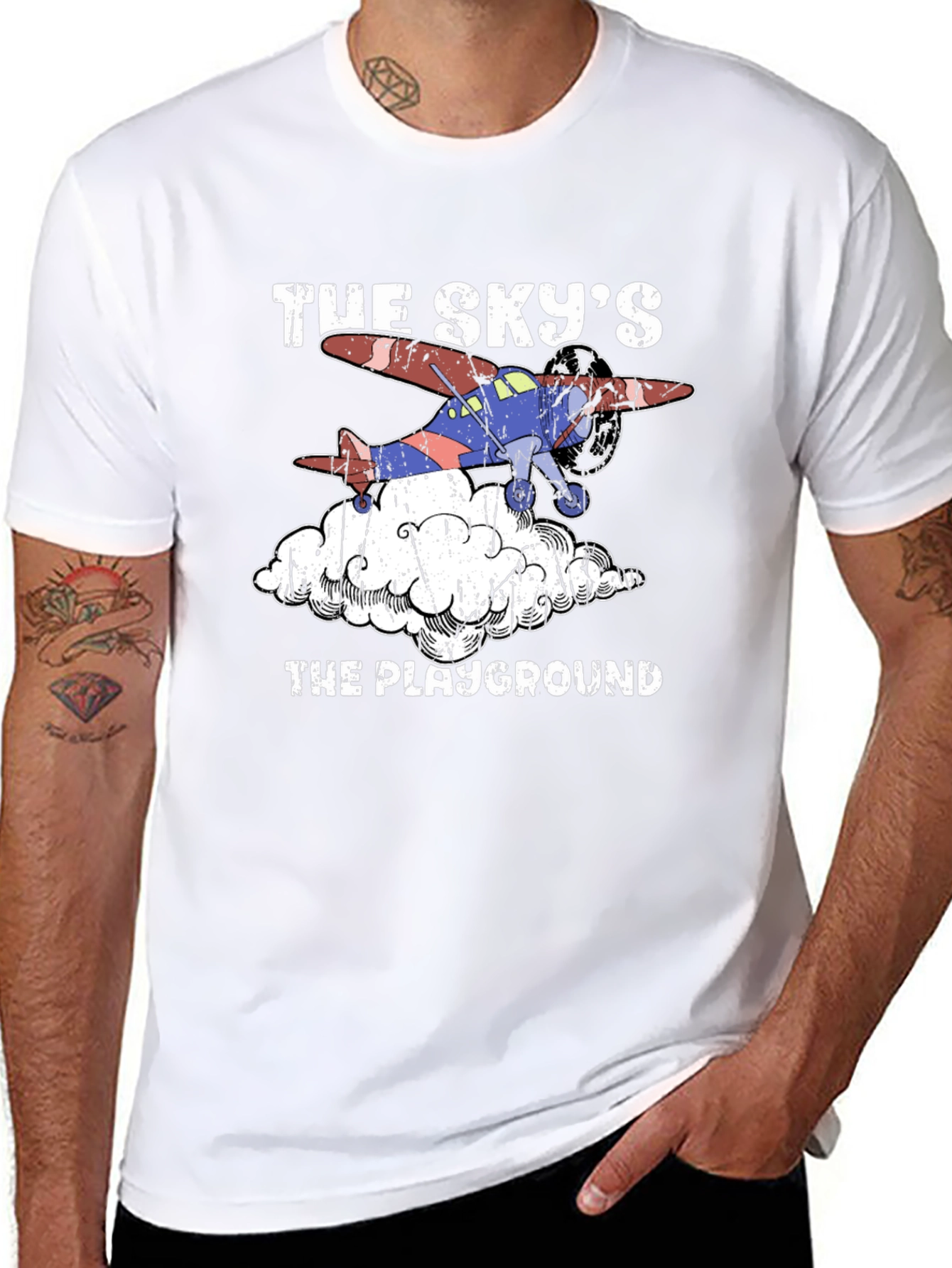 The Skys The Playground Black Graphic T-Shirt