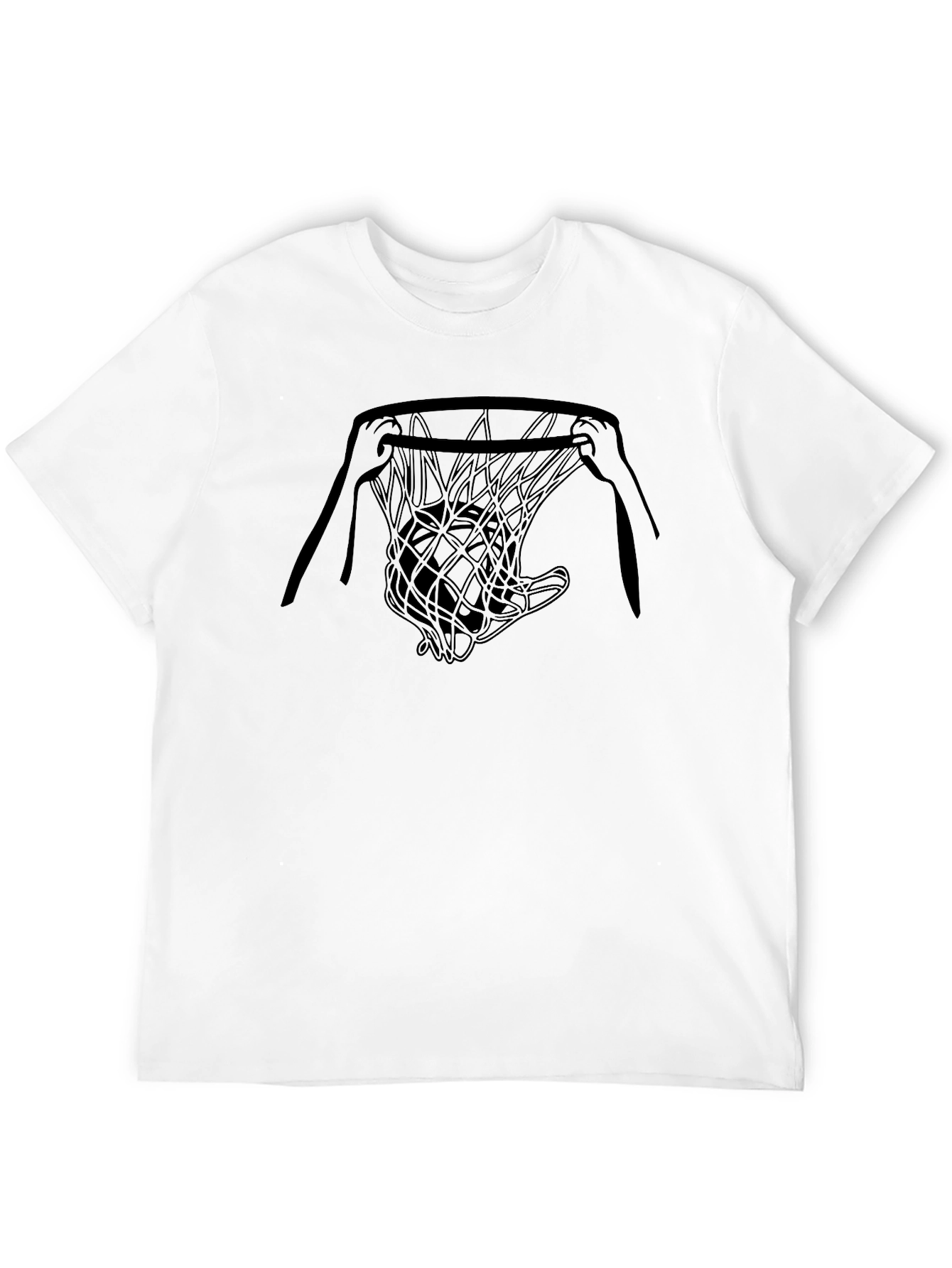 Basketball Net Graphic Tee - Stylish & Unique Design