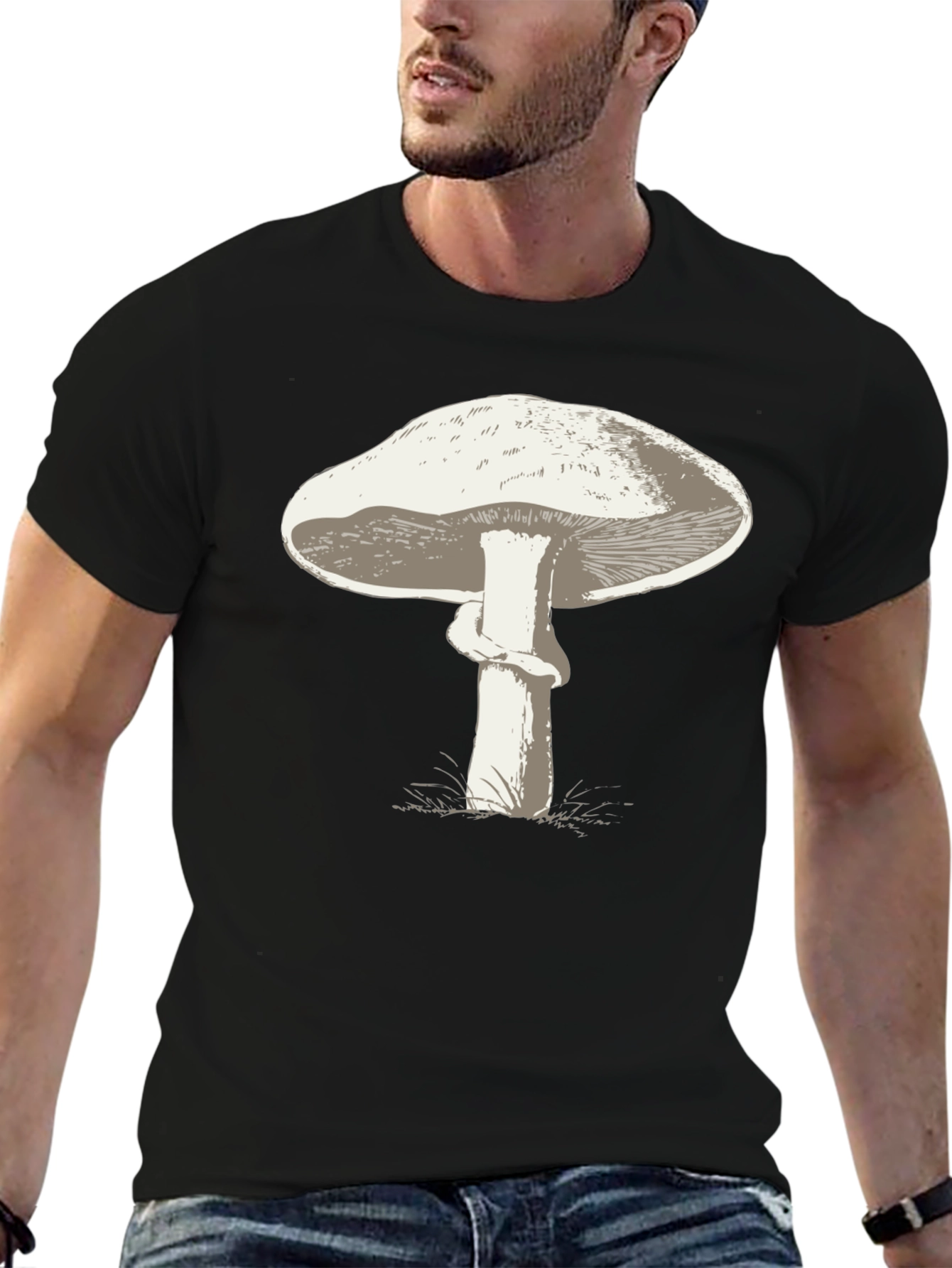 Mushroom Graphic T-Shirt - Unisex Crew Neck Tee