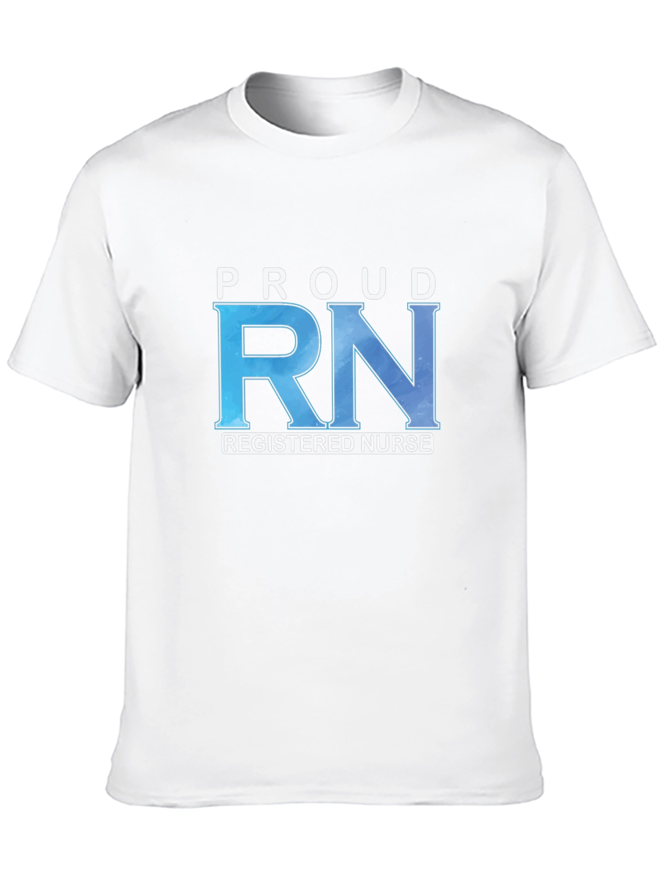 Proud RN Registered Nurse Black T-Shirt