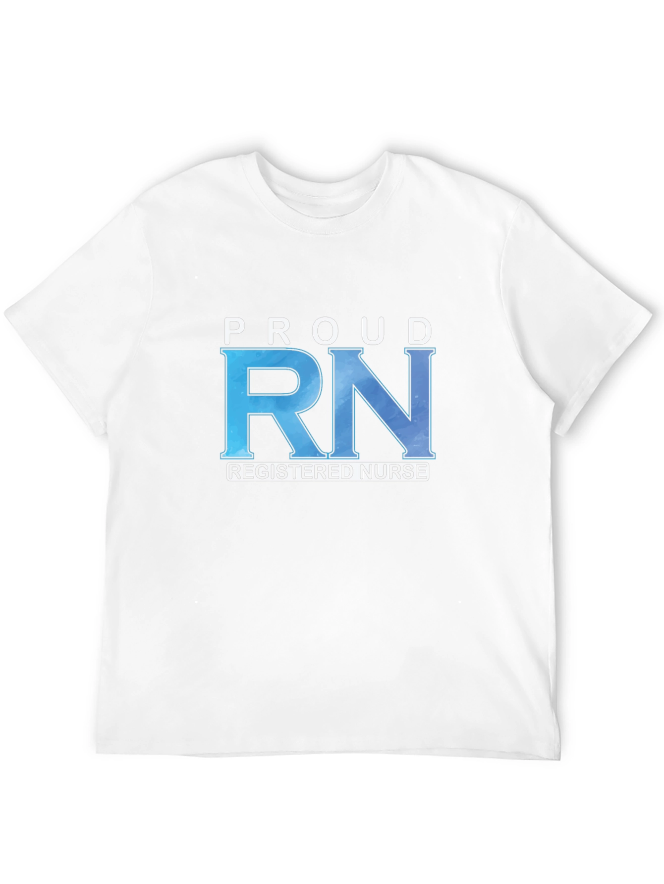 Proud RN Registered Nurse Black T-Shirt