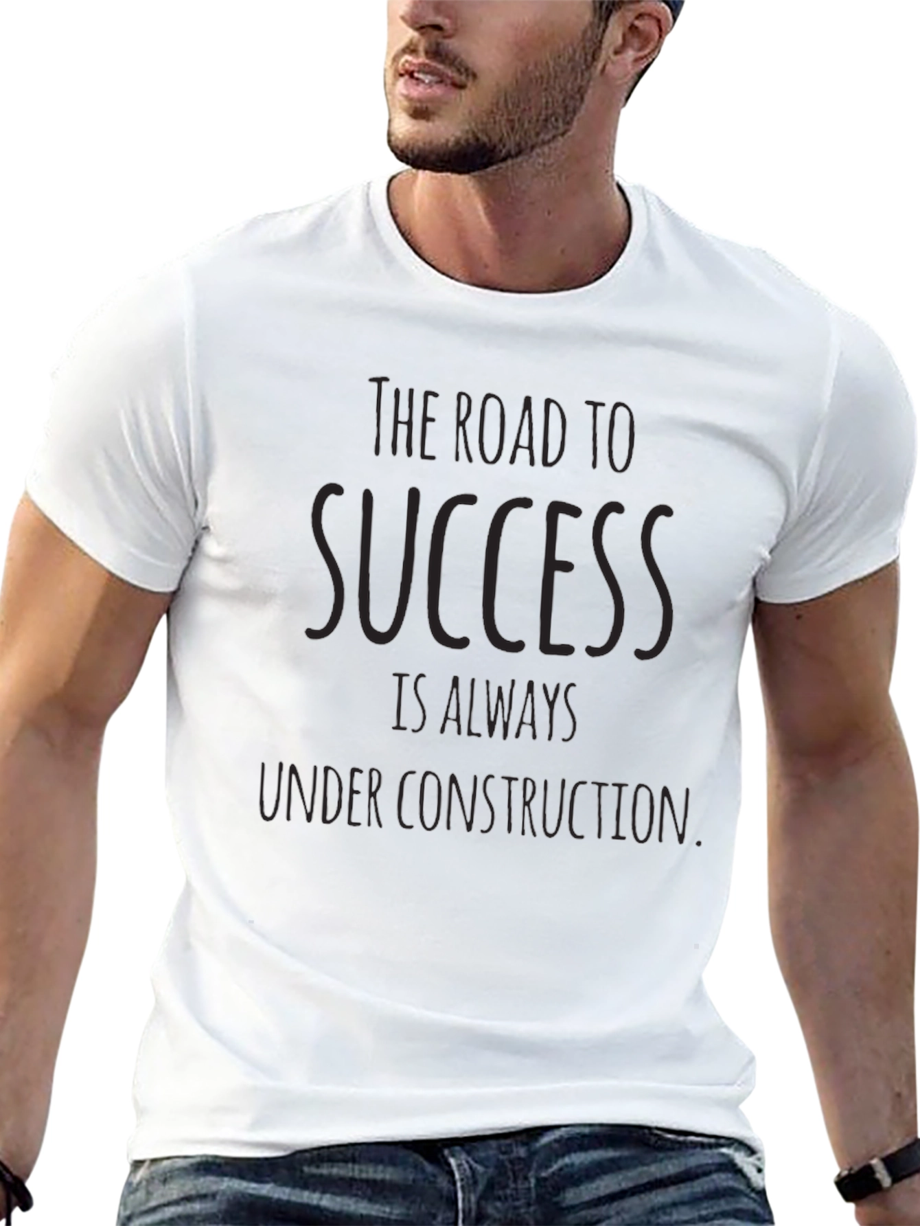 Road to Success Graphic Tee - Black