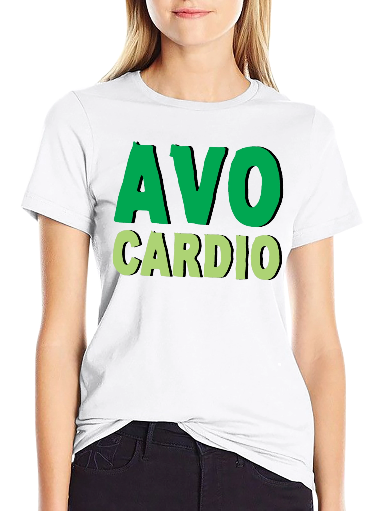 Avo Cardio T-Shirt - Fitness & Avocado Lover Tee