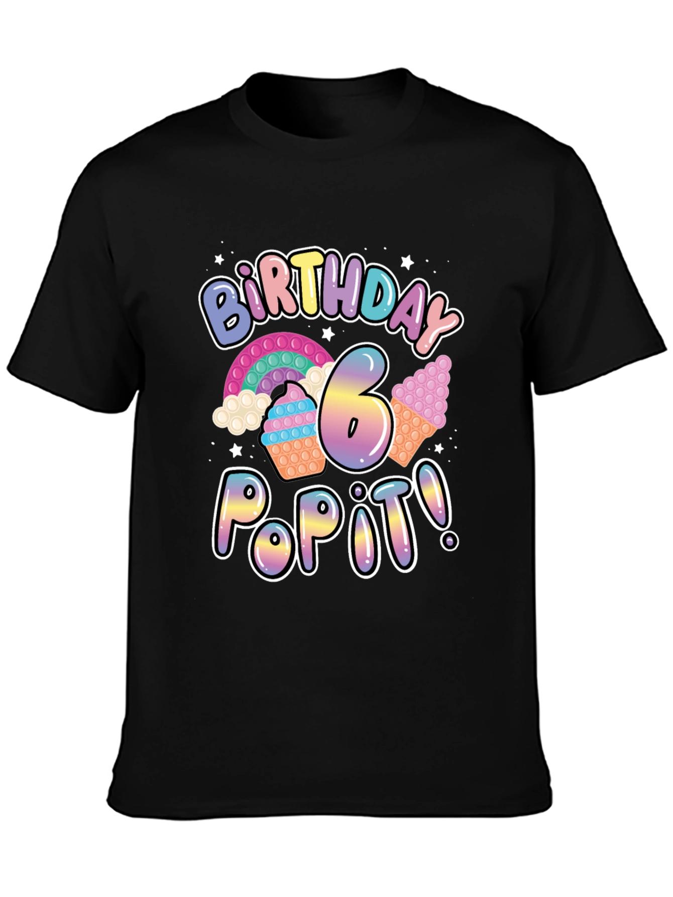 Birthday 6 Pop It T-Shirt