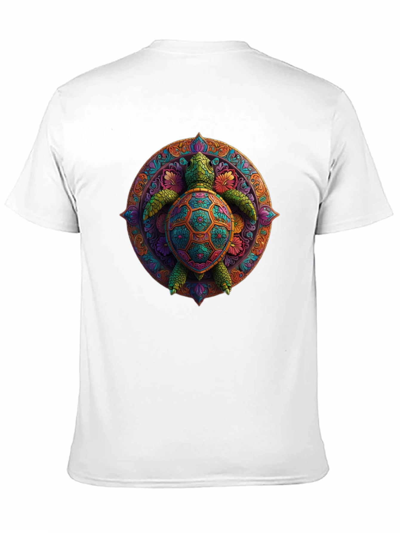 Turtle Mandala Graphic Tee - Black
