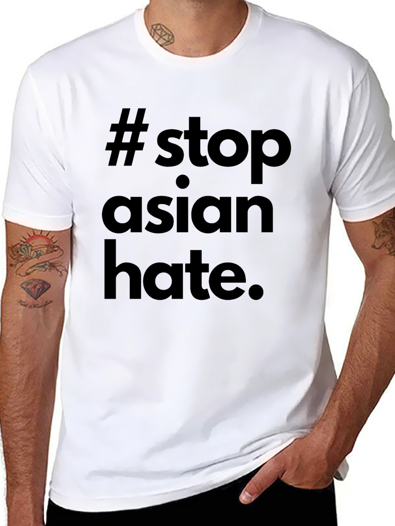Stop Asian Hate T-Shirt - Black