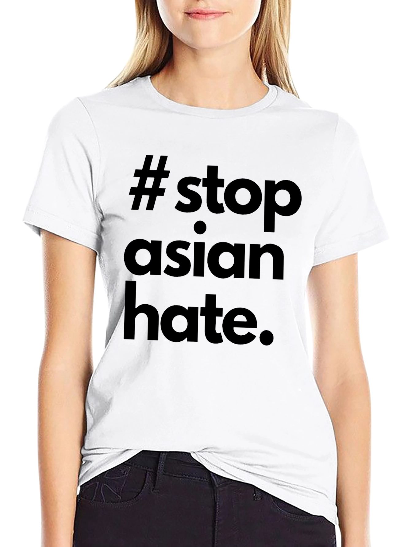 Stop Asian Hate T-Shirt - Black