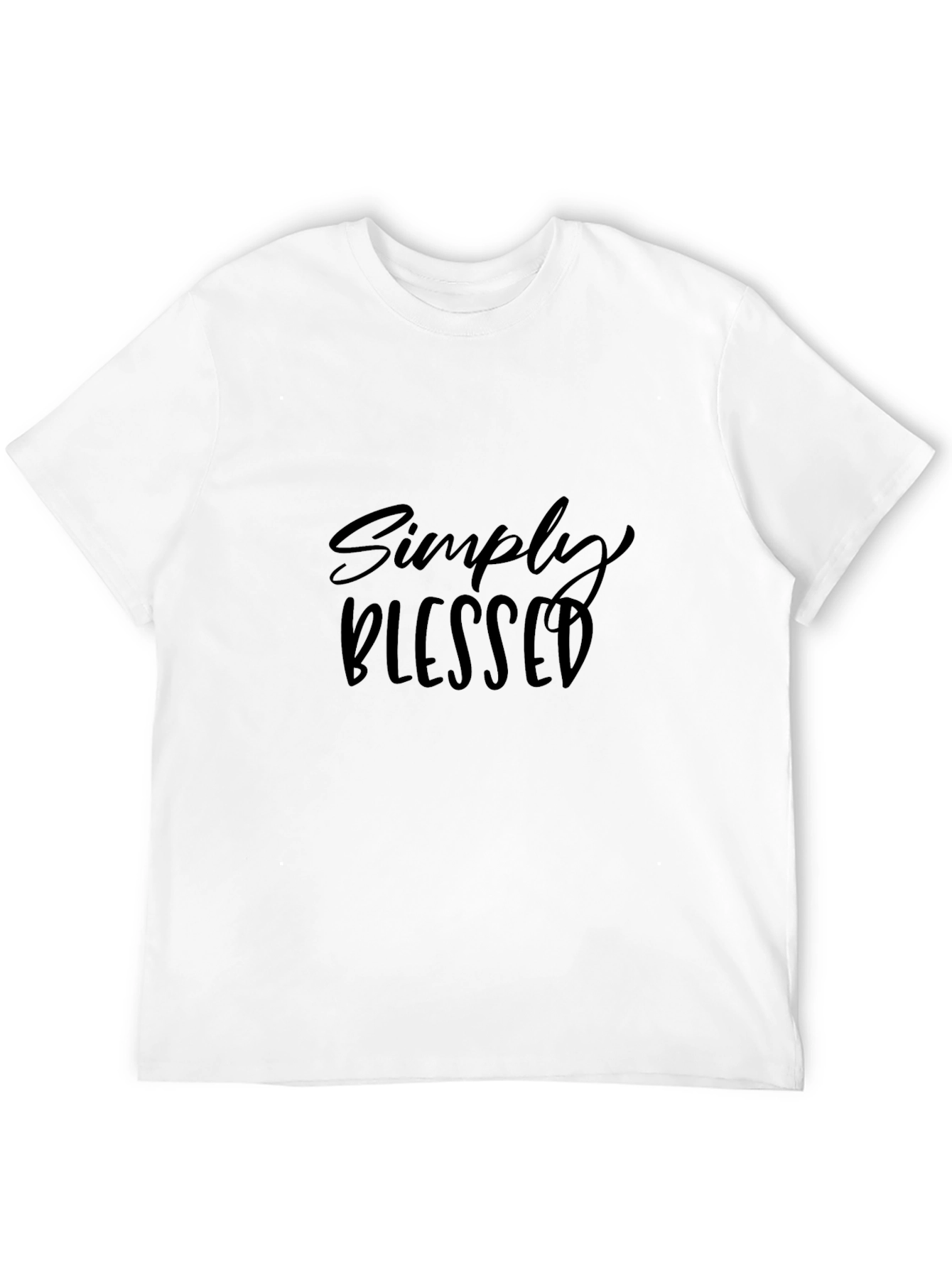 Simply Blessed Black Graphic T-Shirt