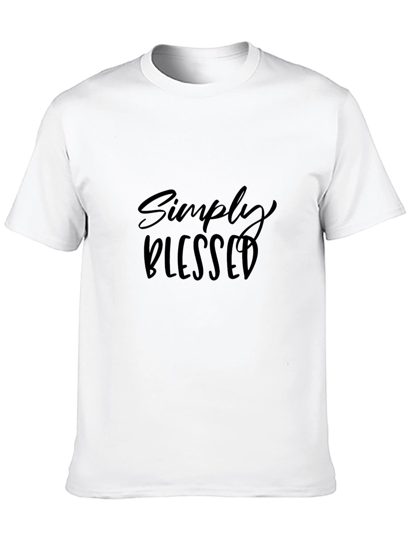 Simply Blessed Black Graphic T-Shirt