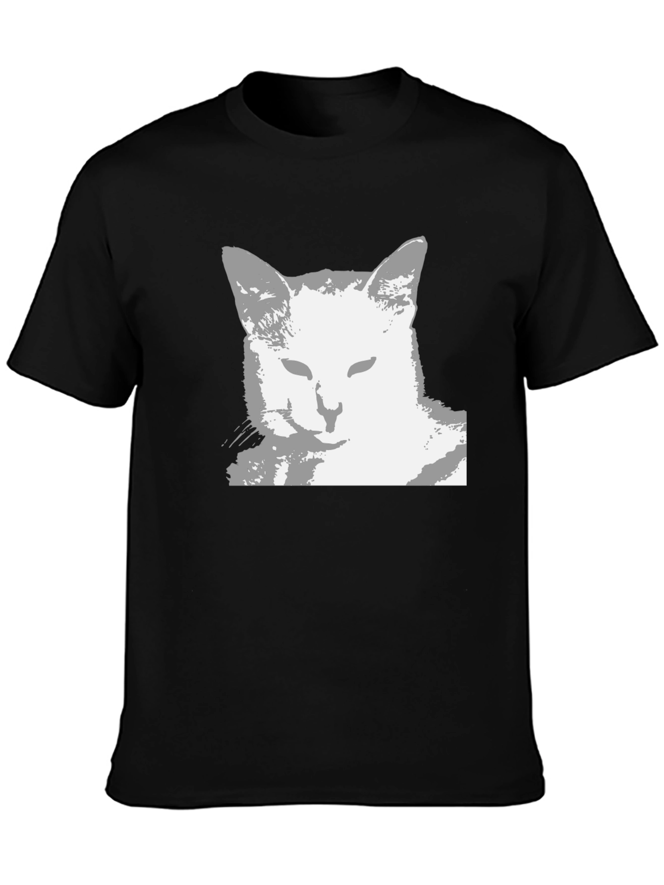 Cool Cat Graphic Tee - Black Unisex Shirt