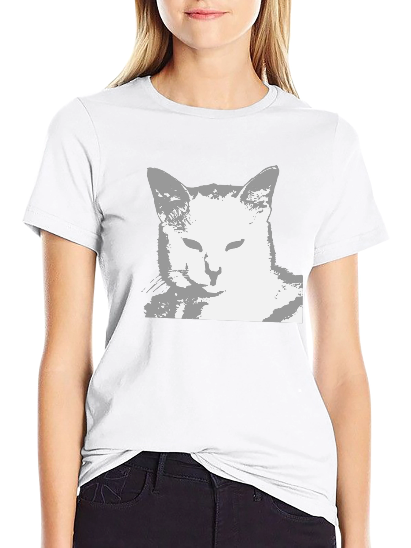 Cool Cat Graphic Tee - Black Unisex Shirt