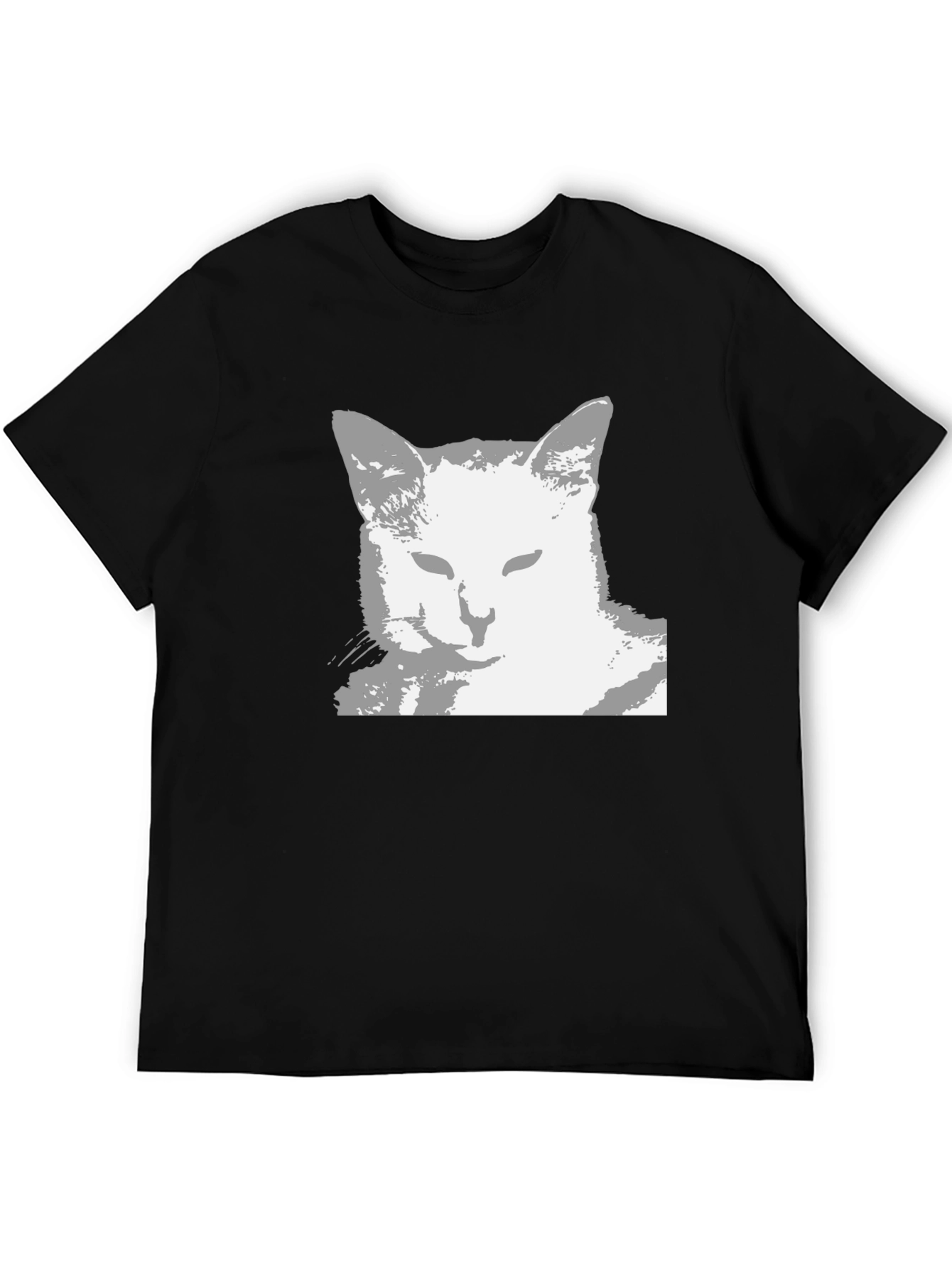 Cool Cat Graphic Tee - Black Unisex Shirt