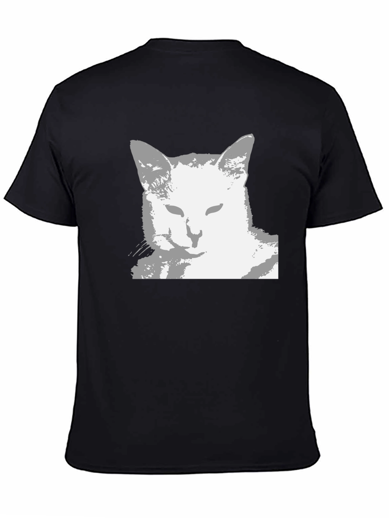 Cool Cat Graphic Tee - Black Unisex Shirt