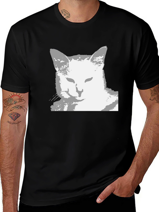 Cool Cat Graphic Tee - Black Unisex Shirt