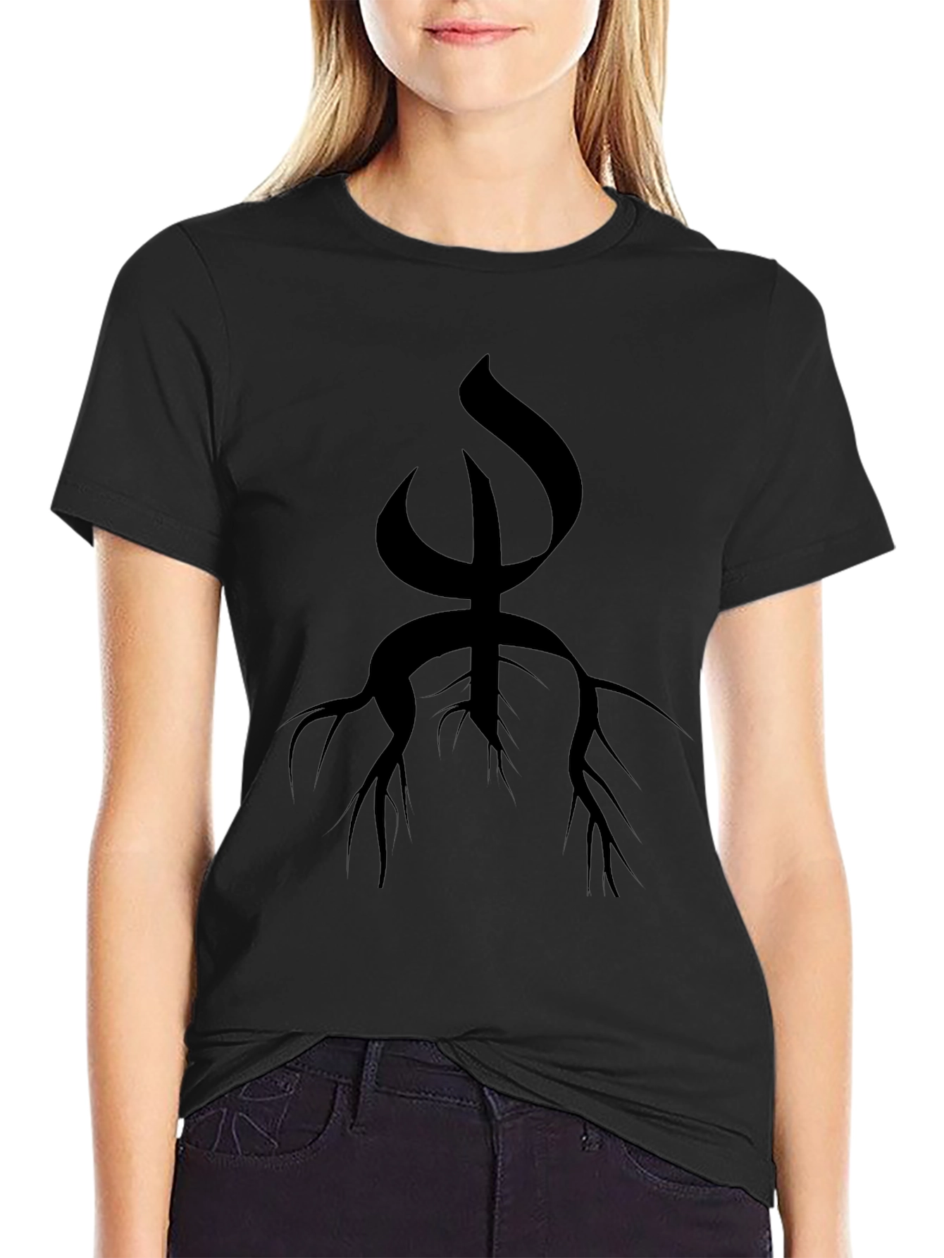 Symbolic Black Graphic Tee - Unique Design