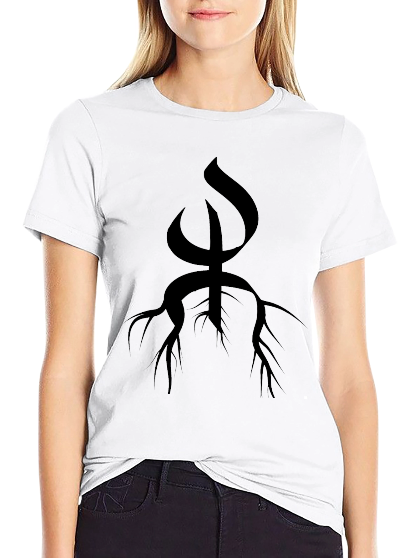 Symbolic Black Graphic Tee - Unique Design