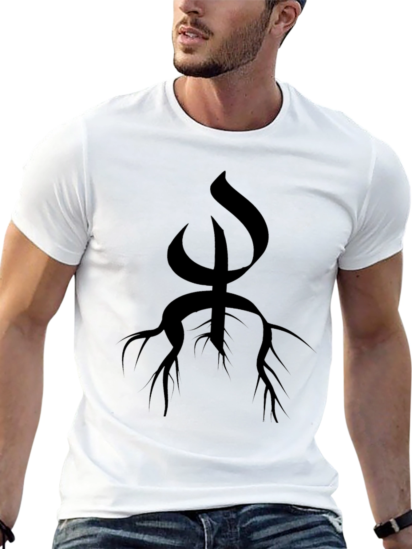 Symbolic Black Graphic Tee - Unique Design