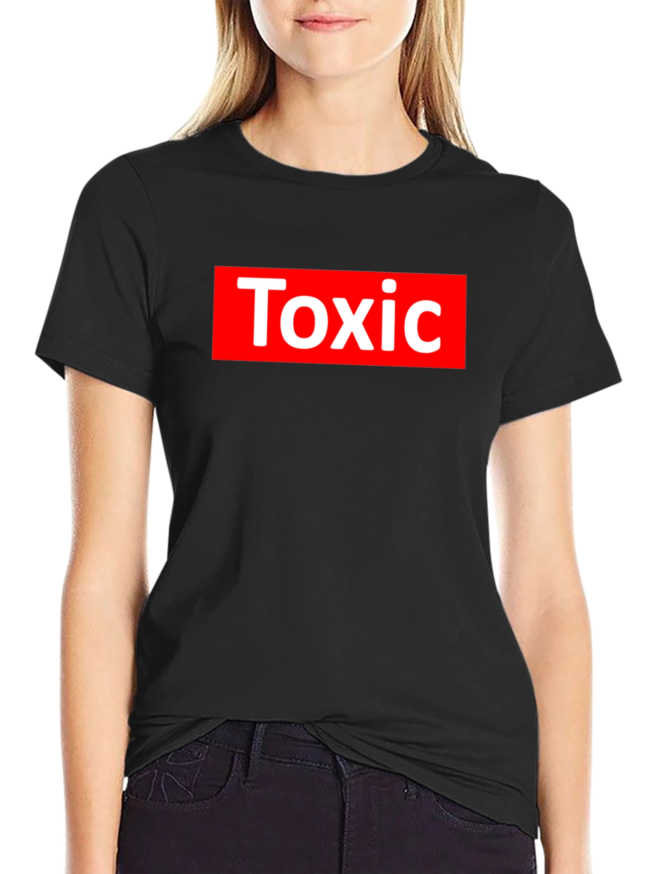 Toxic Graphic Tee - Street Style Black T-Shirt