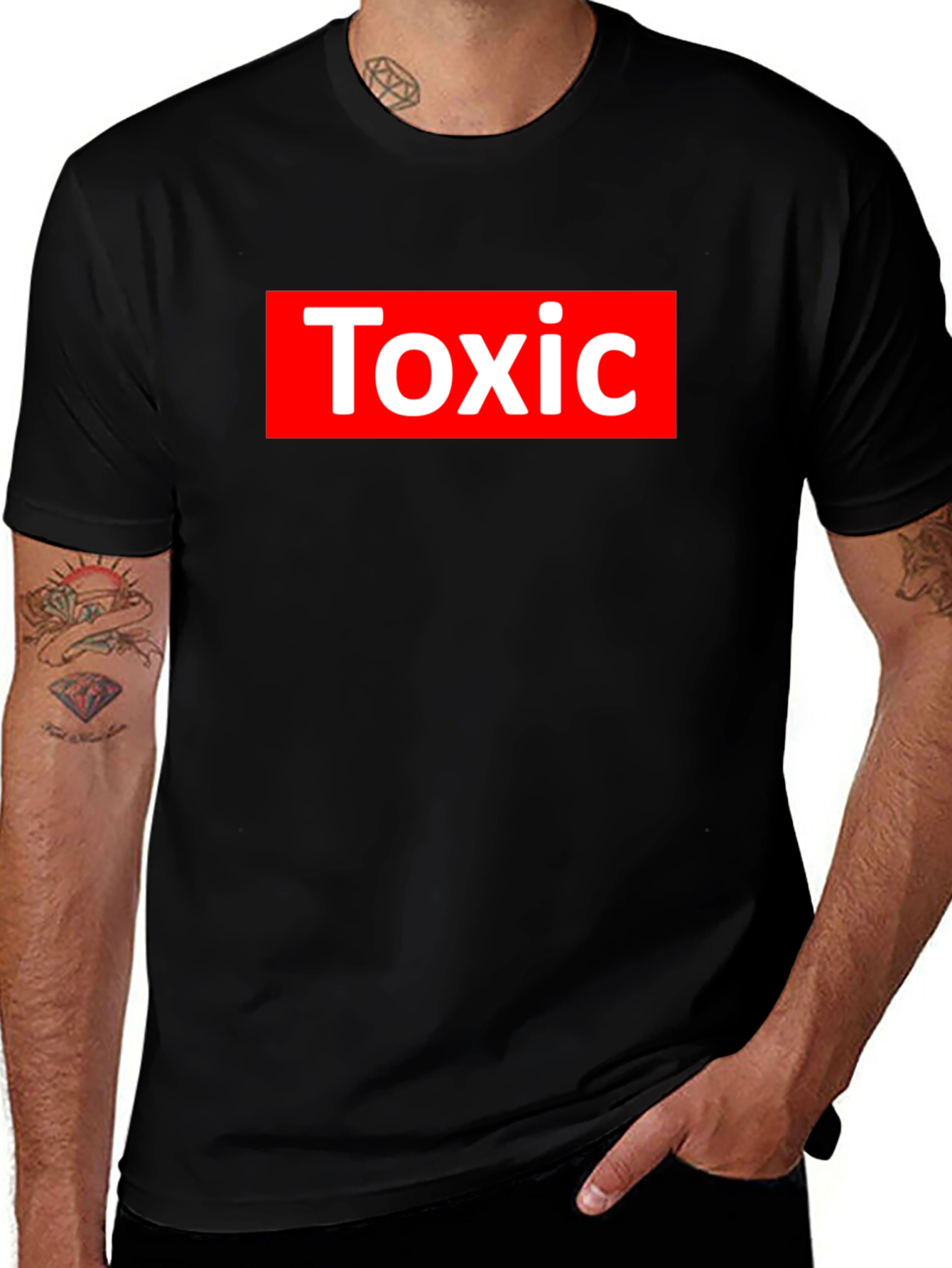 Toxic Graphic Tee - Street Style Black T-Shirt