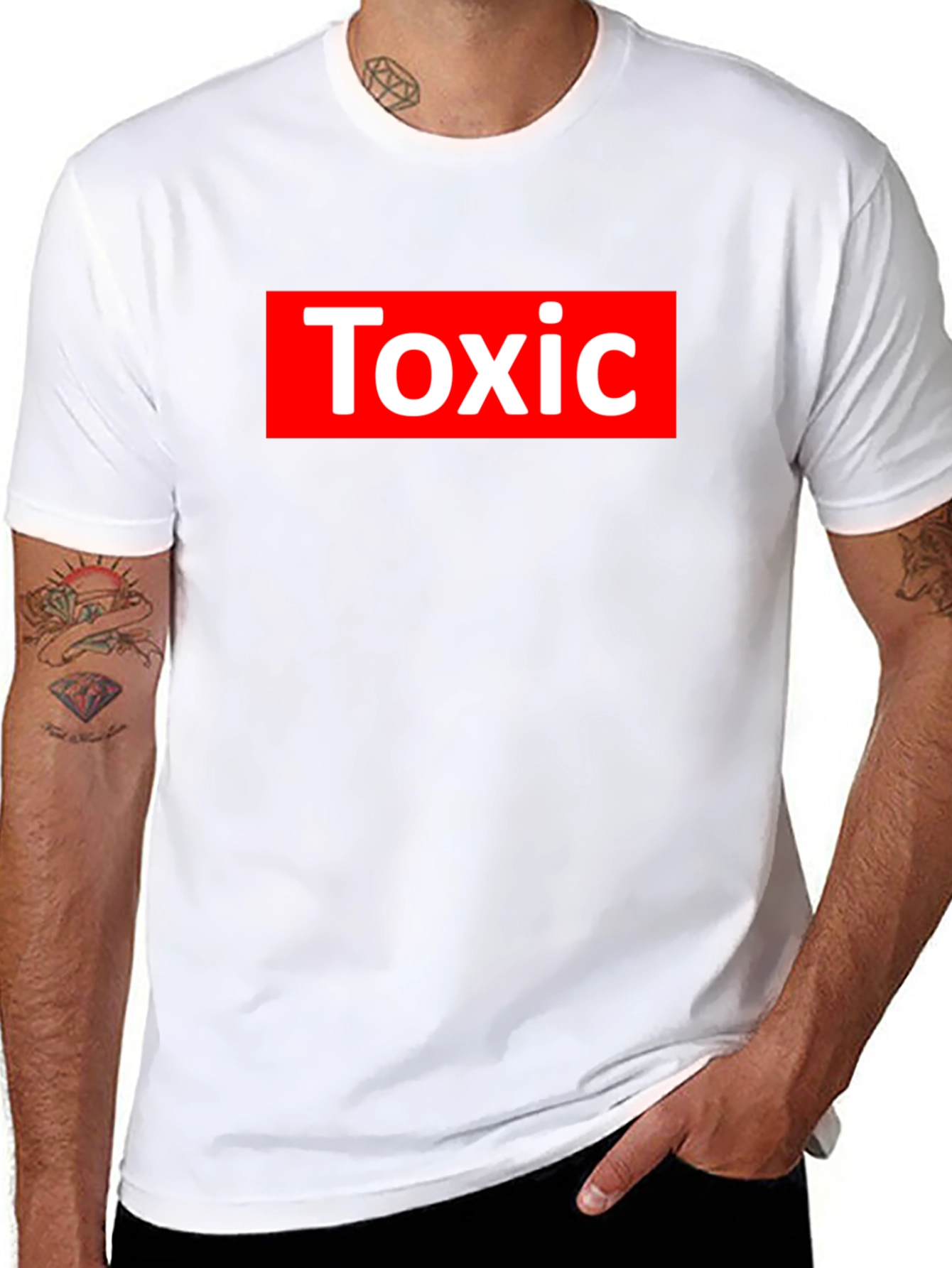 Toxic Graphic Tee - Street Style Black T-Shirt
