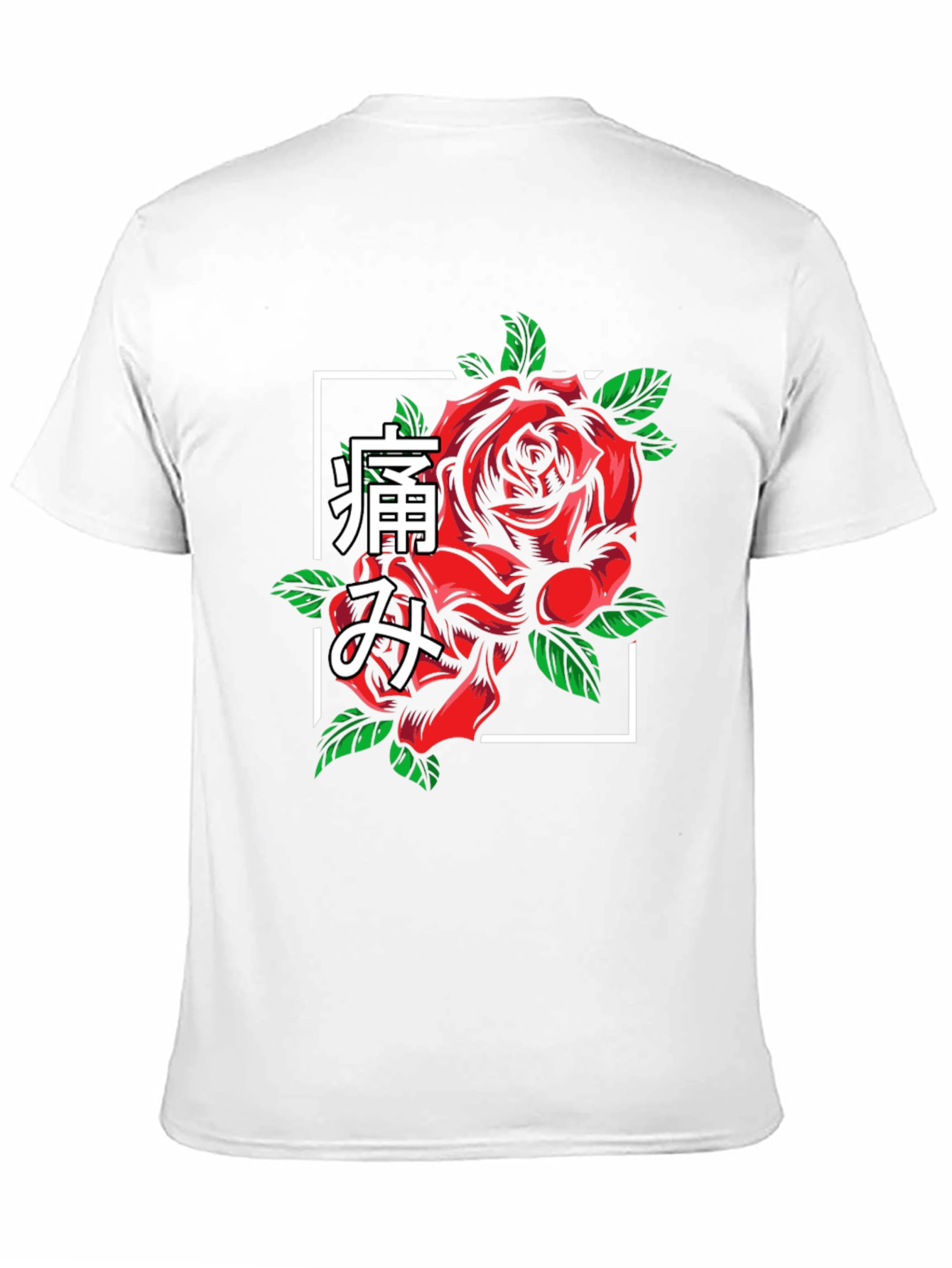 Rose Graphic T-Shirt - Japanese Pain Design