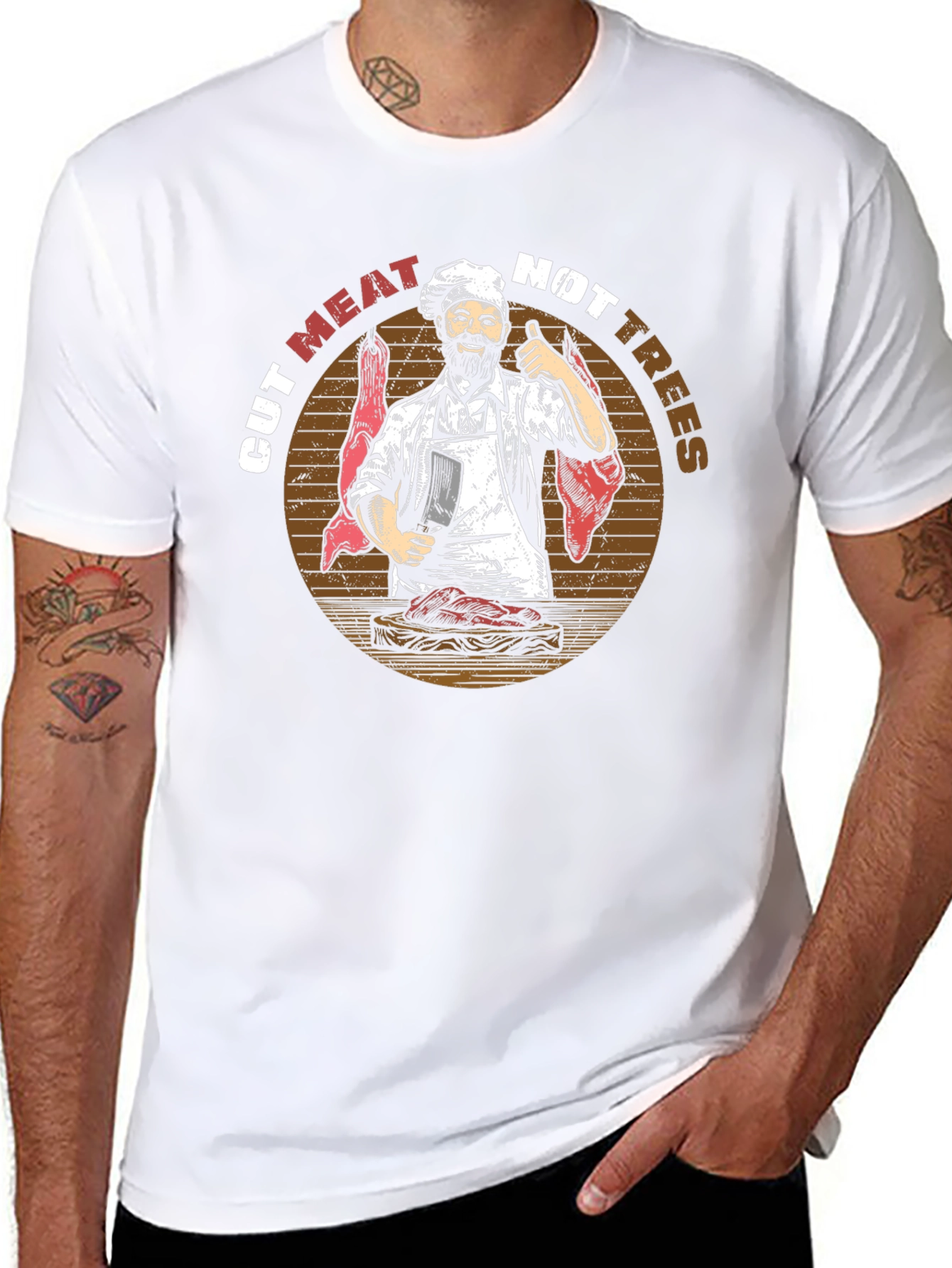 Cut Meat Not Trees Graphic Tee