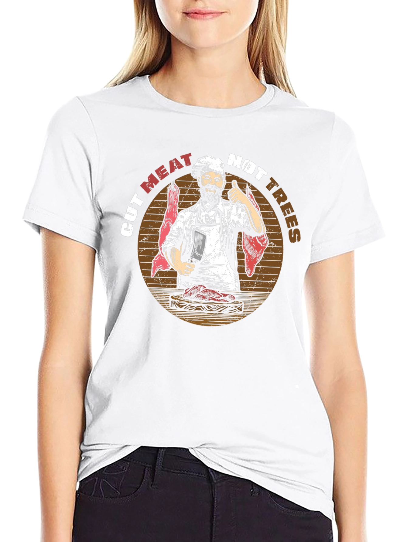 Cut Meat Not Trees Graphic Tee