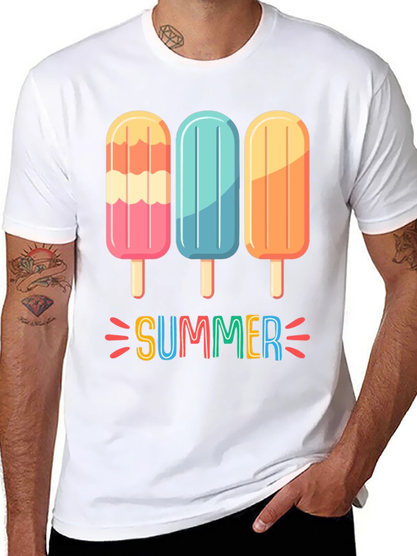 Summer Popsicle Graphic T-Shirt