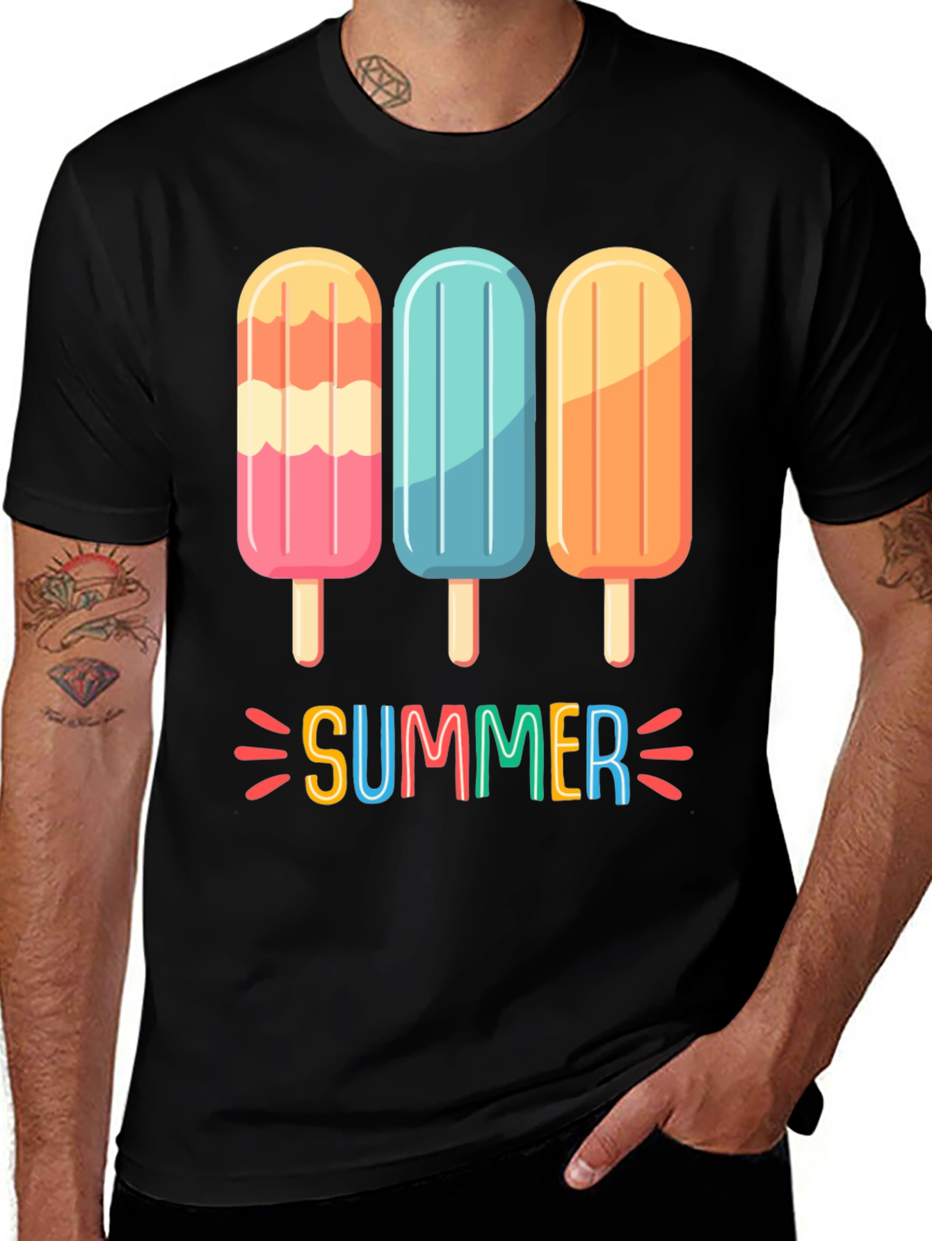 Summer Popsicle Graphic T-Shirt