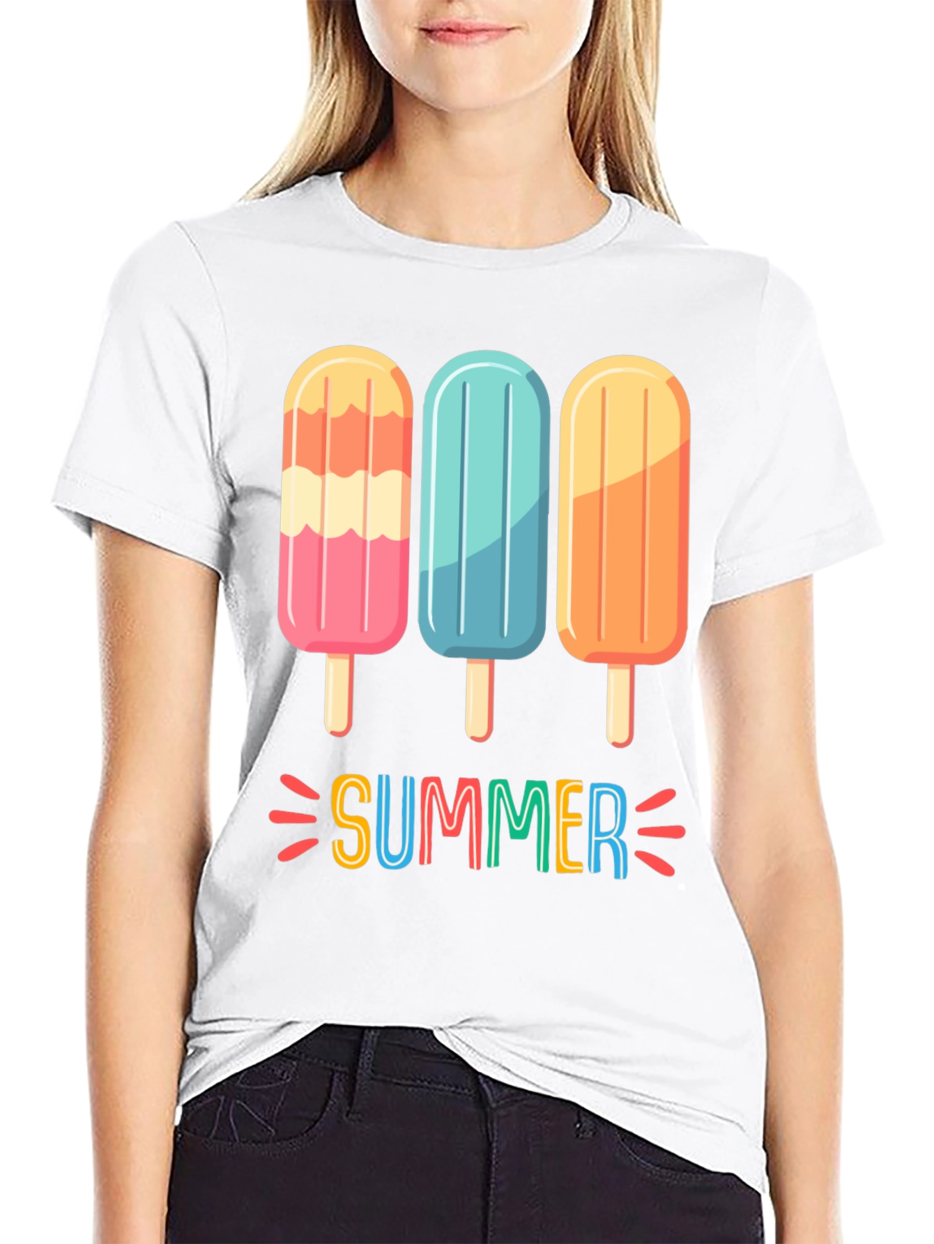 Summer Popsicle Graphic T-Shirt