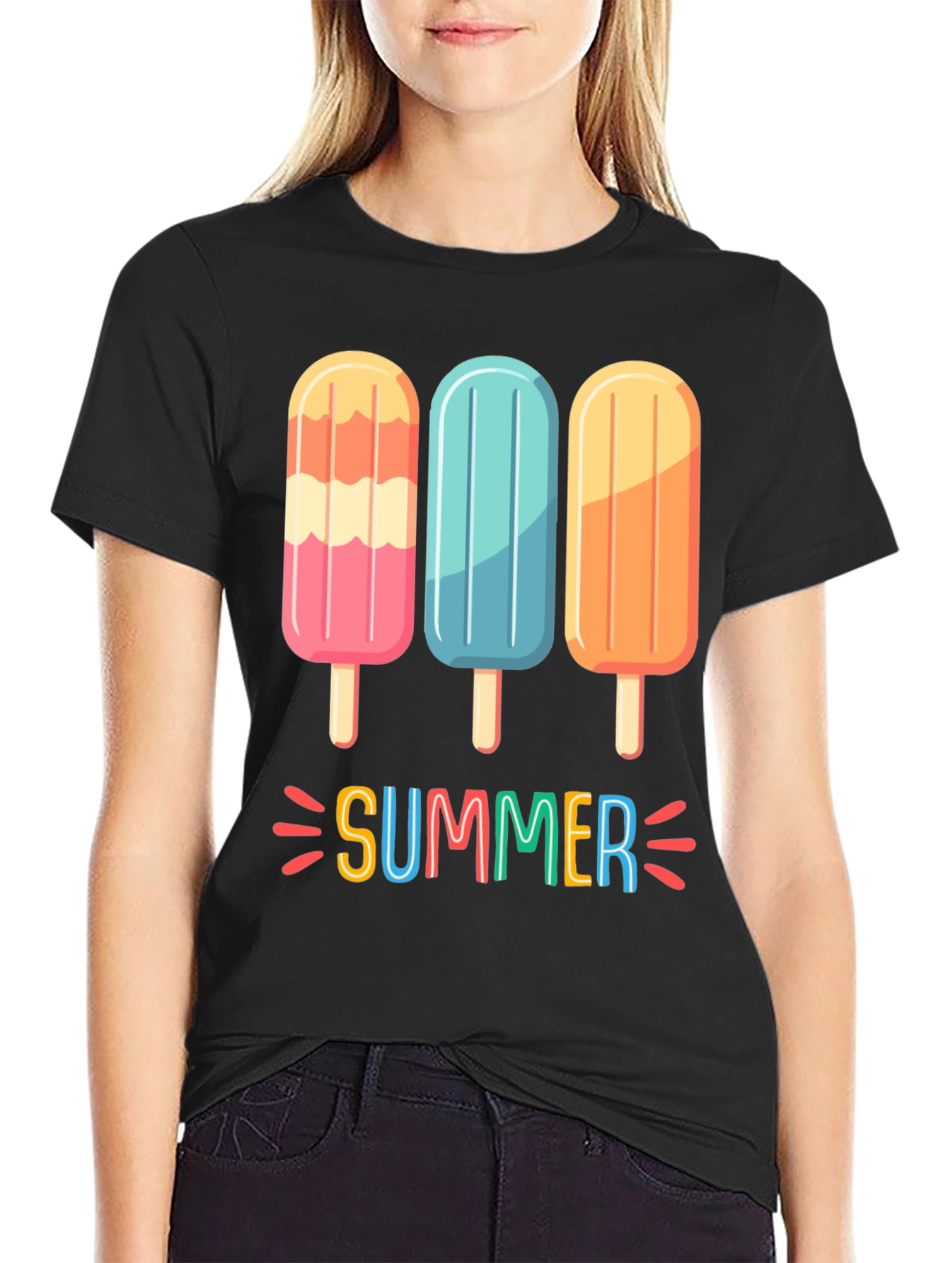 Summer Popsicle Graphic T-Shirt