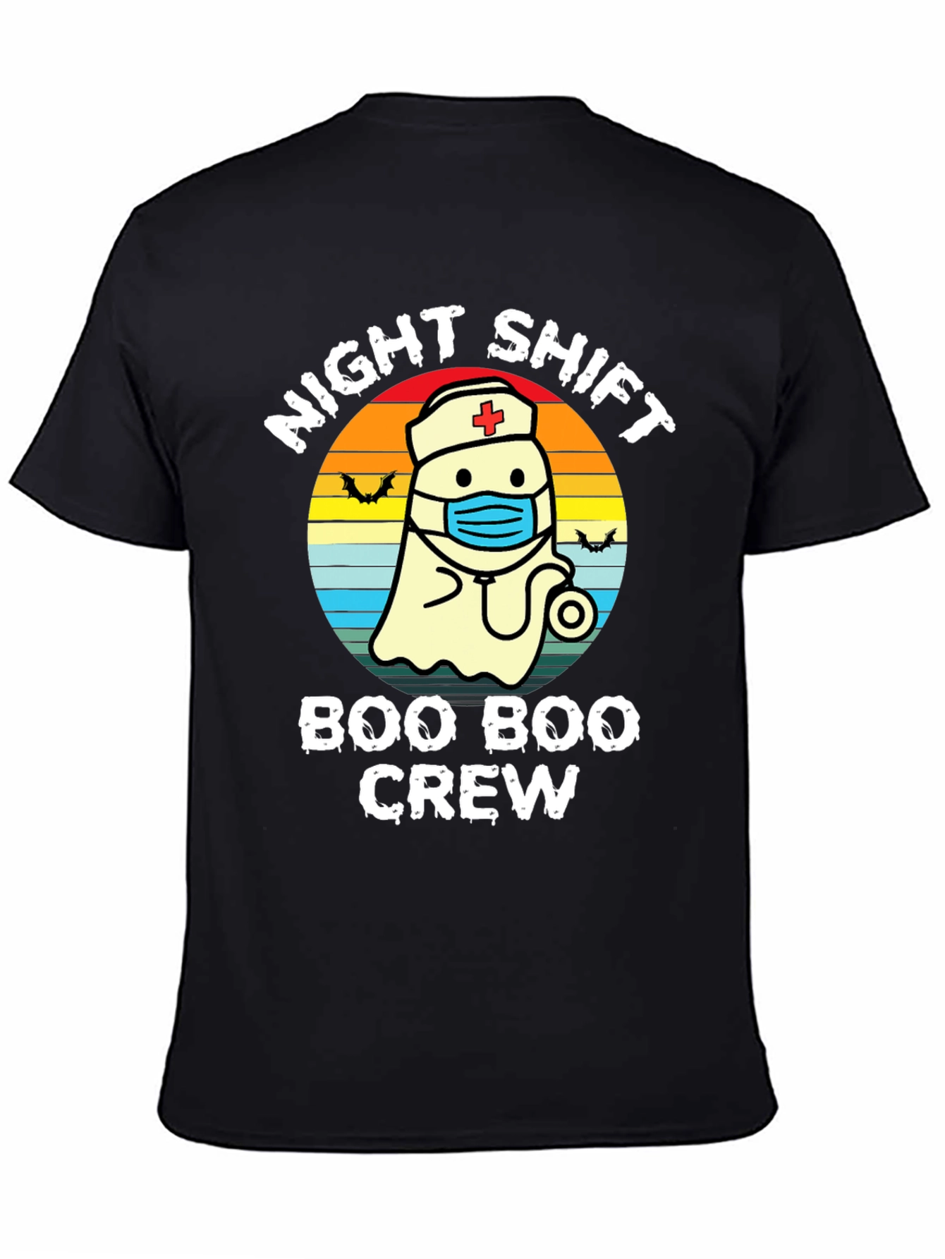 Night Shift Boo Boo Crew Nurse Ghost T-Shirt