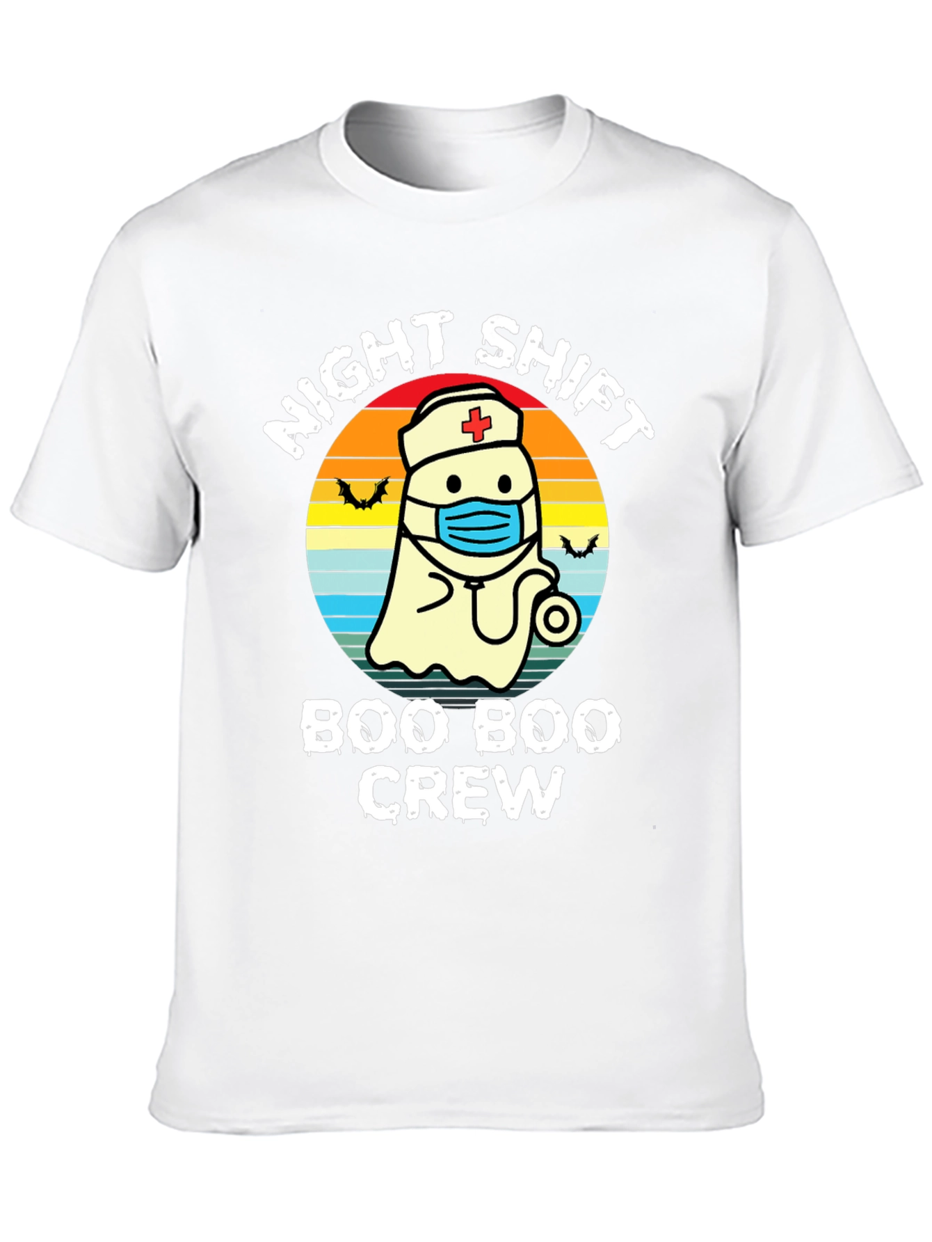 Night Shift Boo Boo Crew Nurse Ghost T-Shirt