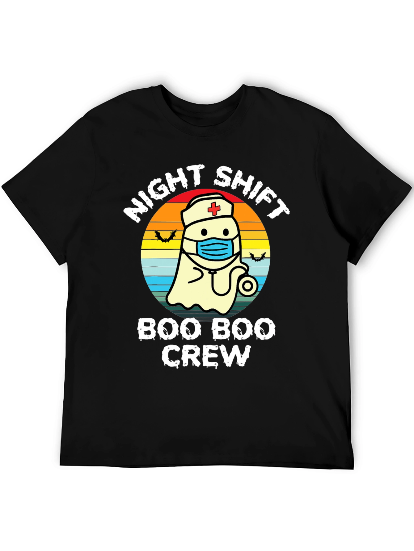 Night Shift Boo Boo Crew Nurse Ghost T-Shirt